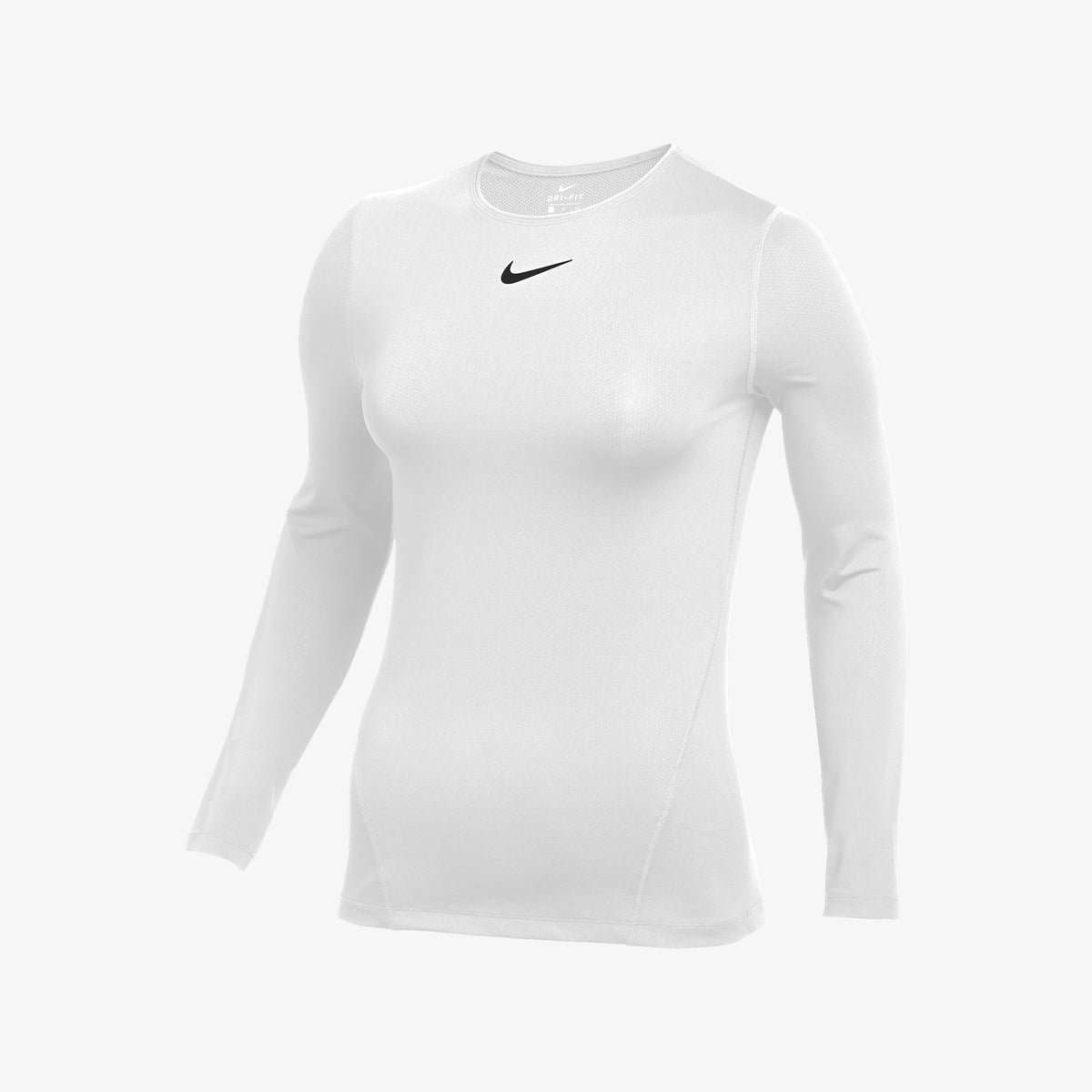 Women's Nike Pro Long-Sleeve Mesh Top - Black - Size M