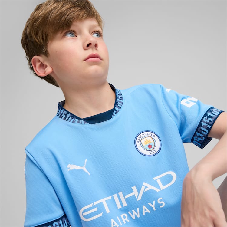 Puma Manchester City Home Youth Soccer Jersey 24/25