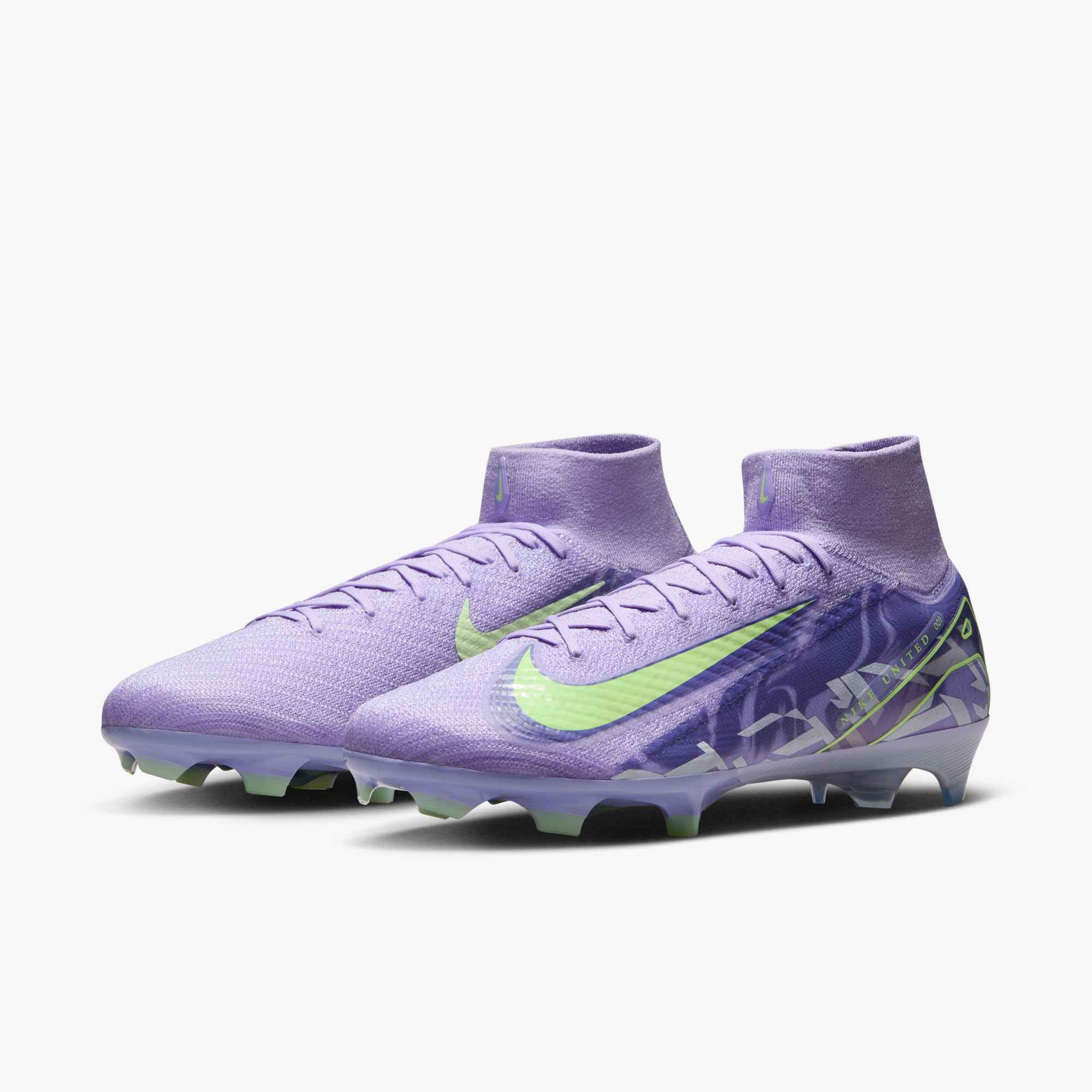 Nike United Mercurial Superfly 10 Elite FG High-Top Soccer Cleats - HF1603-500-NIKE by Nike | Available at Niky's Sports