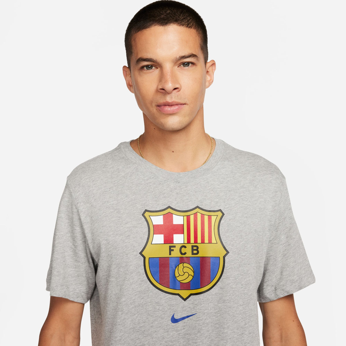 Nike FC Barcelona Crest Men's Soccer T-Shirt - Niky's Sports