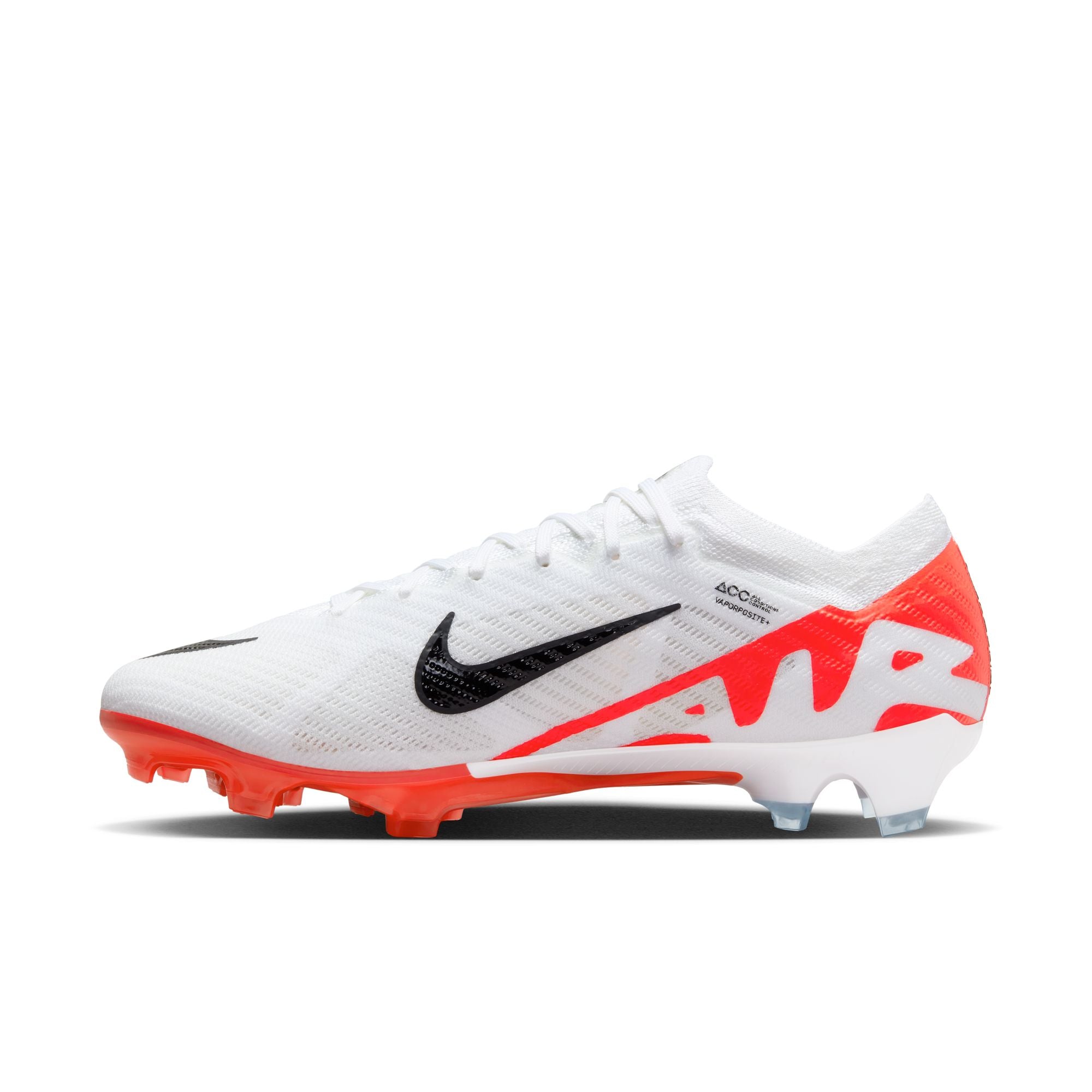 Nike vapor cleats white and orange best sale