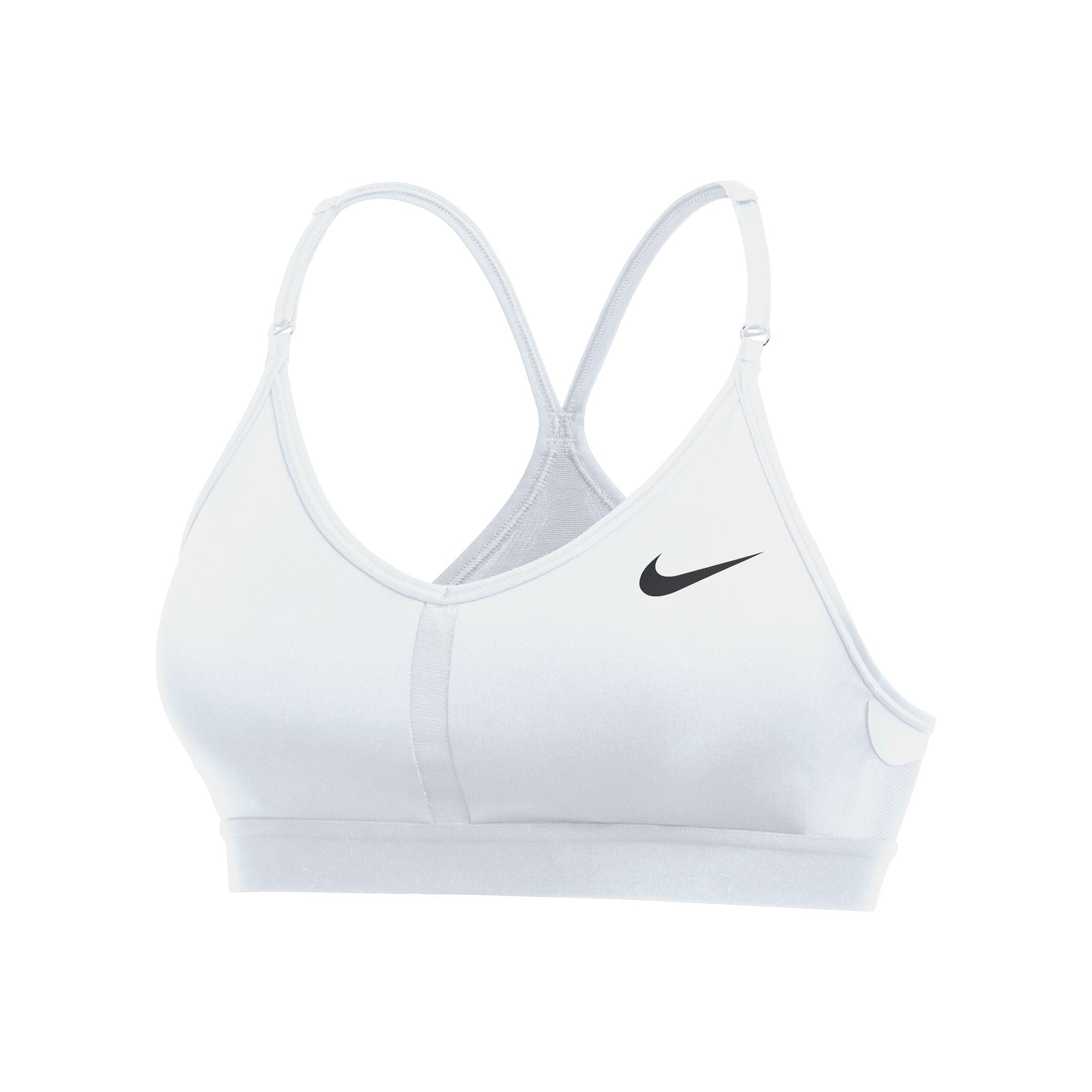 Nike Dri Fit Indy V Neck Bra - Violet Dust/White