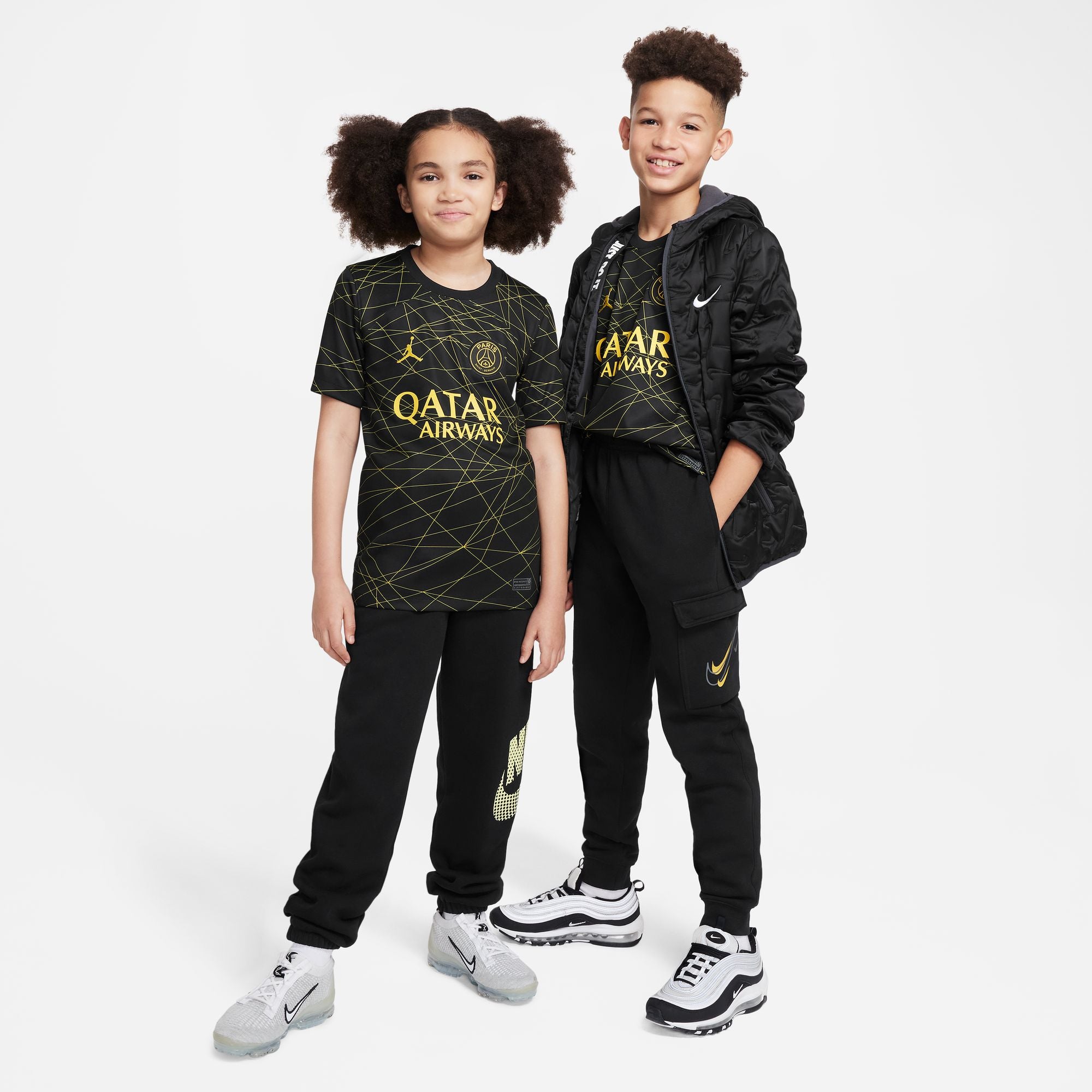 Jordan Paris Saint-Germain 2023/24 Stadium Fourth Big Kids' Dri-FIT Soccer Jersey