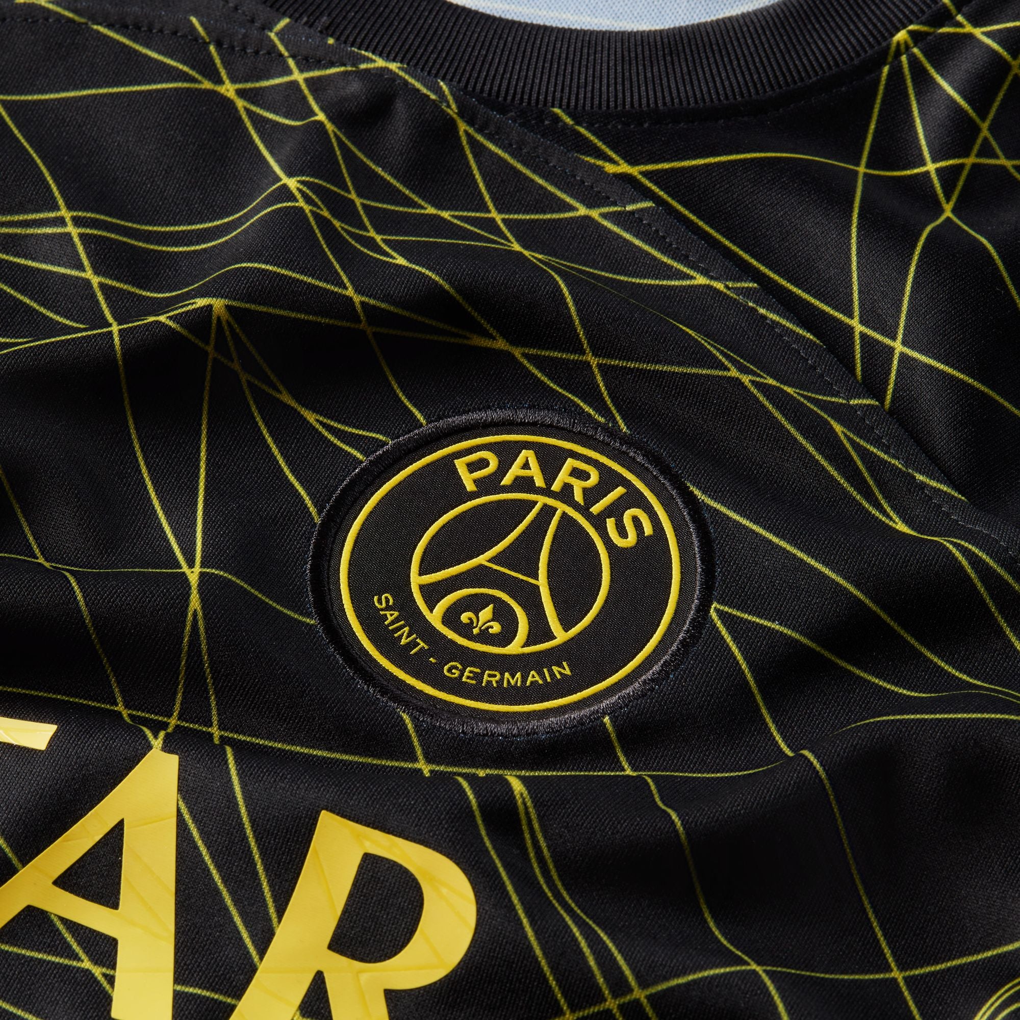 Jordan 2023 Paris Saint-Germain Fourth Jersey - black-yellow, S