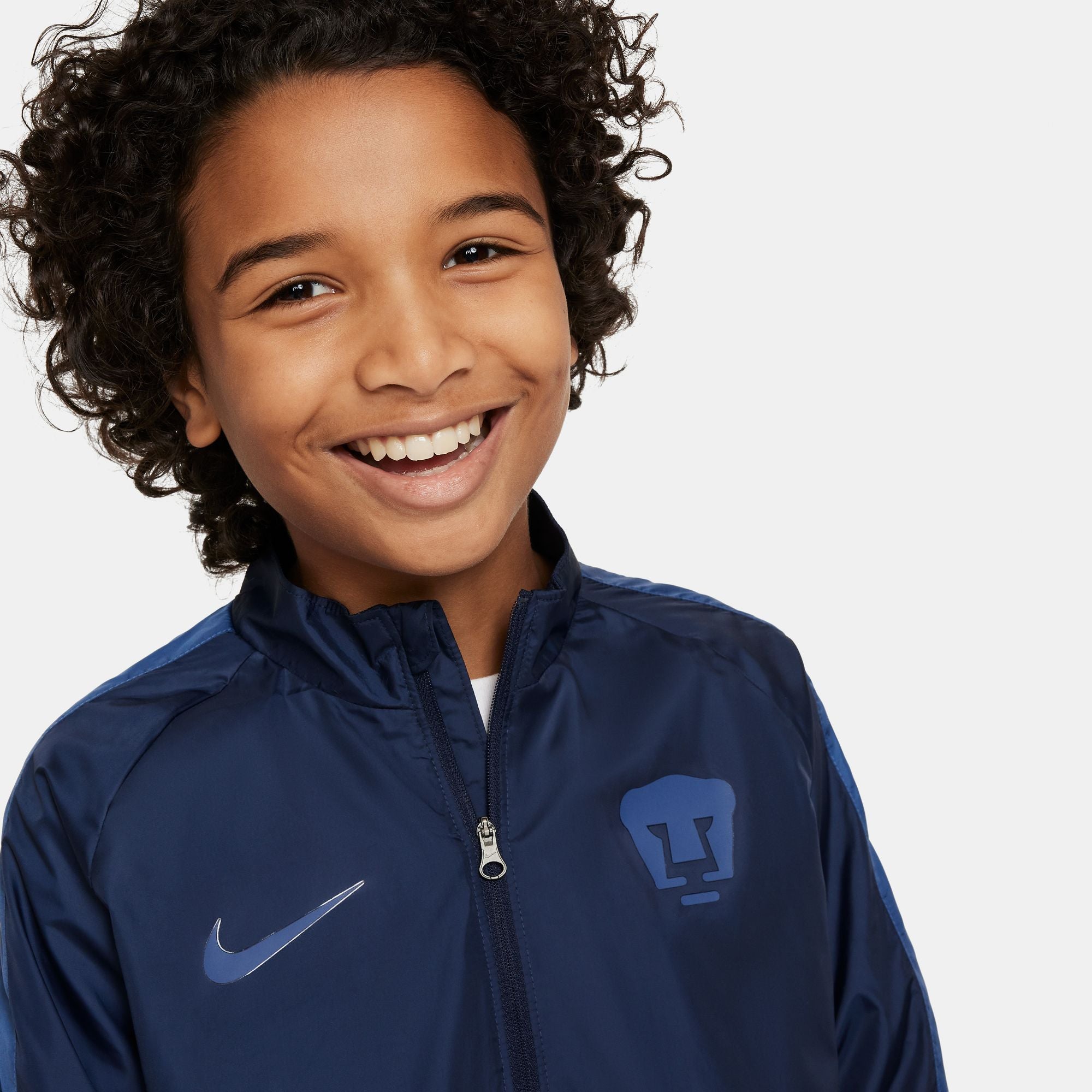 Pumas UNAM Repel Academy AWF Big Kids Nike Soccer Jacket