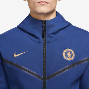 Chelsea Nike Tech Fleece Windrunner Full-Zip Hoodie - Blue