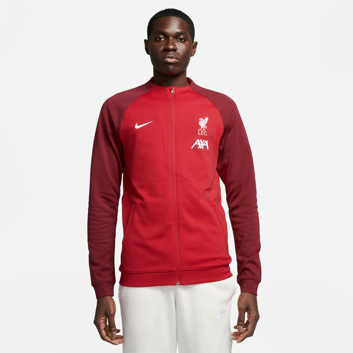 Nike Liverpool FC Academy Pro Men&#39;s Full-Zip Knit Soccer Jacket