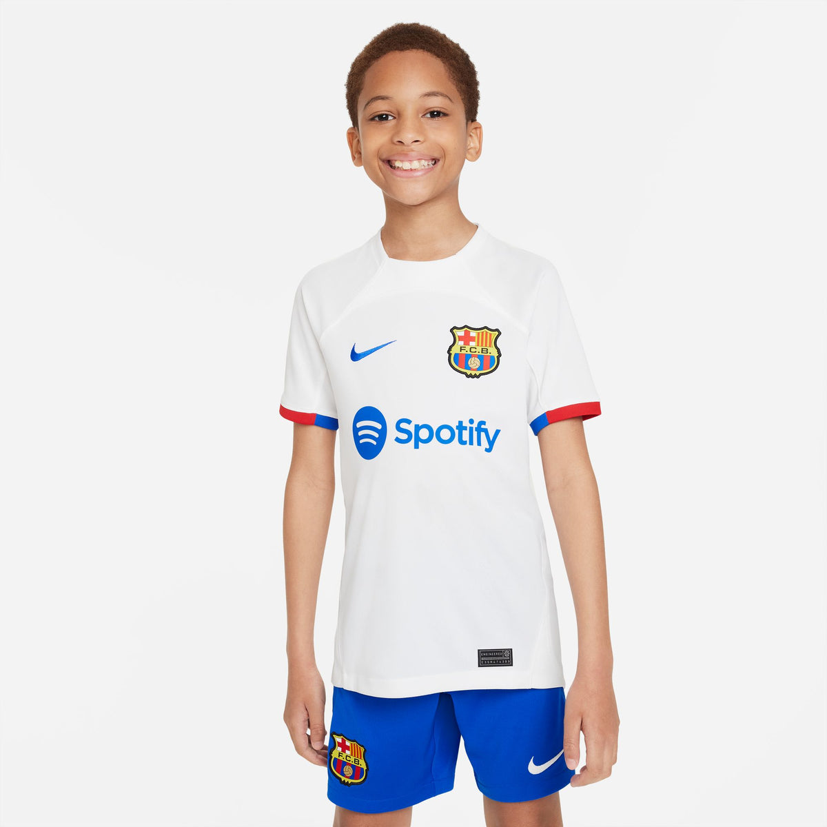 Nike FC Barcelona 2023/24 Stadium Away Big Kids&#39; Dri-FIT Soccer Jersey