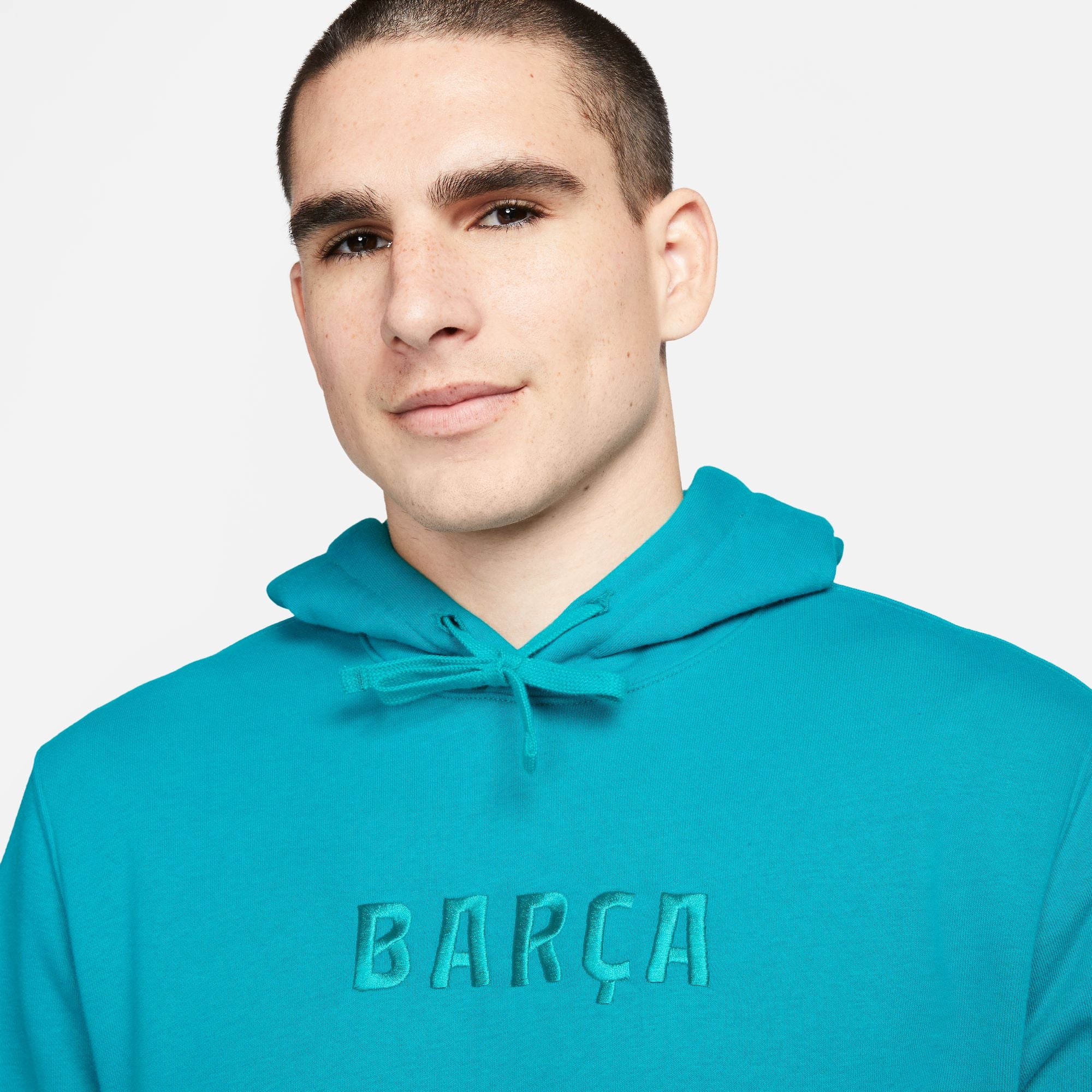 Nike FC Barcelona Club Third Men's Soccer French Terry Pullover Hoodie