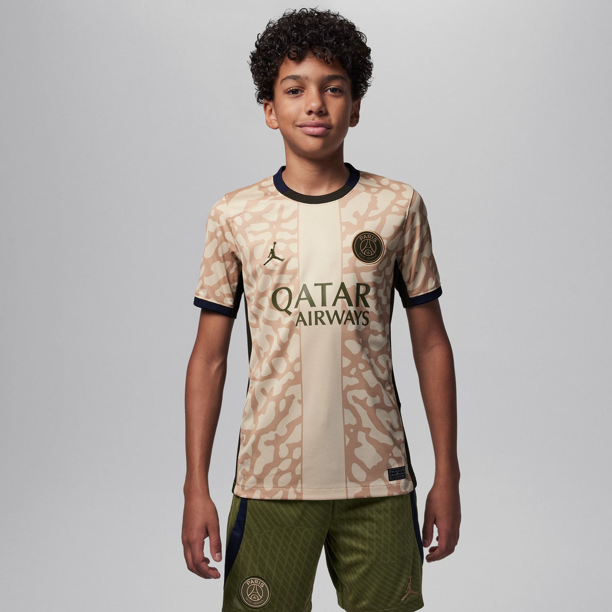 Jordan Paris Saint-Germain 2023/24 Stadium Fourth Big Kids&#39; Dri-FIT Soccer Replica Jersey