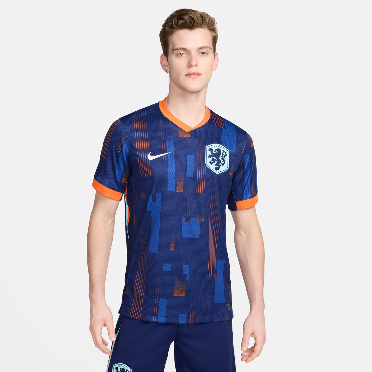 Nike Netherlands (Men&#39;s Team) 2024/25 Stadium Away Men&#39;s Dri-FIT Soccer Replica Jersey