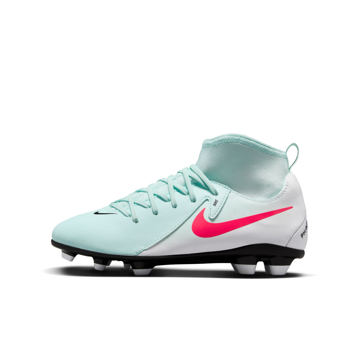 Nike Jr. Phantom Luna 2 Club Little/Big Kids&#39; MG High-Top Soccer Cleats - FJ2601-300-NIKE by Nike | Available at Niky&#39;s Sports