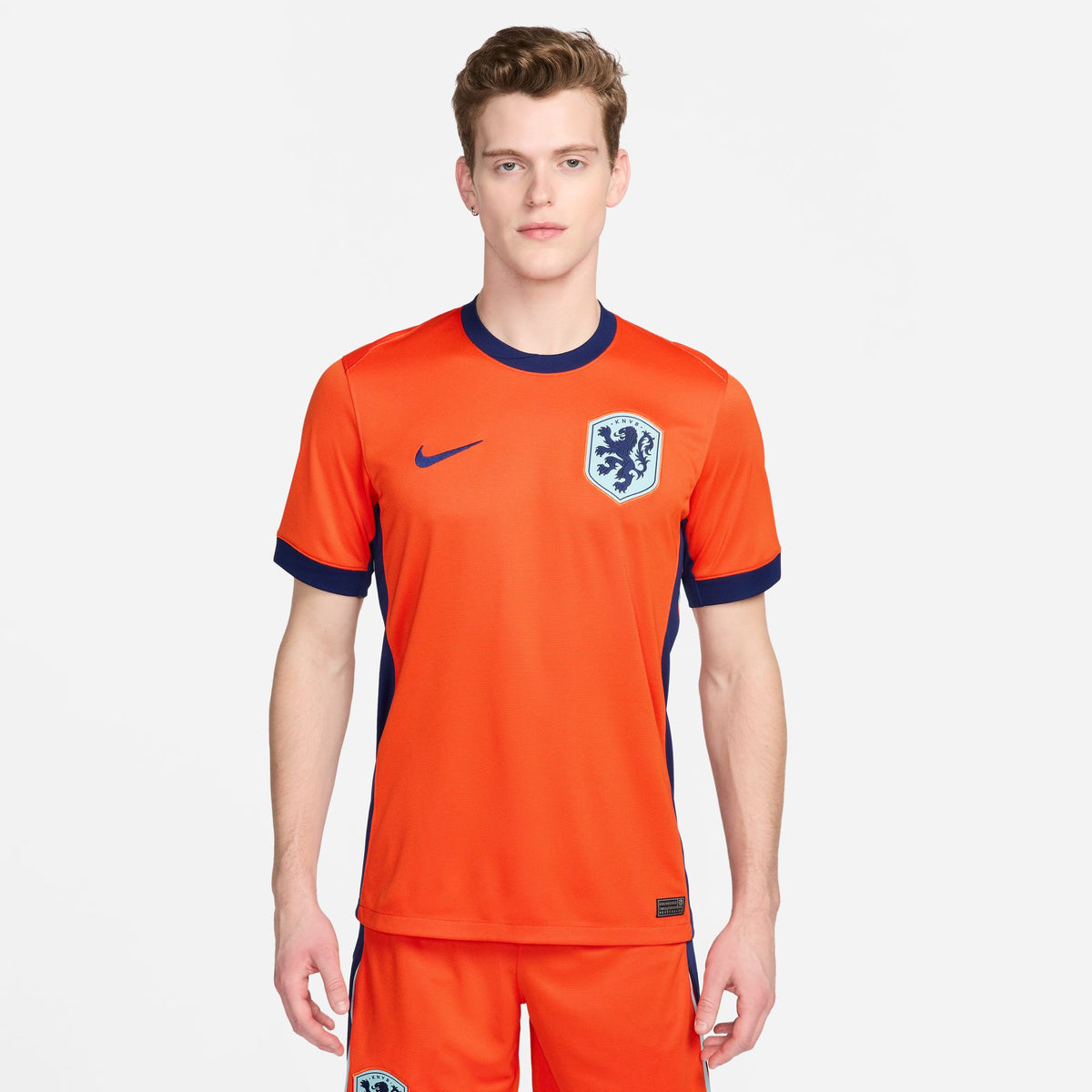 Nike Netherlands (Men&#39;s Team) 2024/25 Stadium Home Men&#39;s Dri-FIT Soccer Replica Jersey