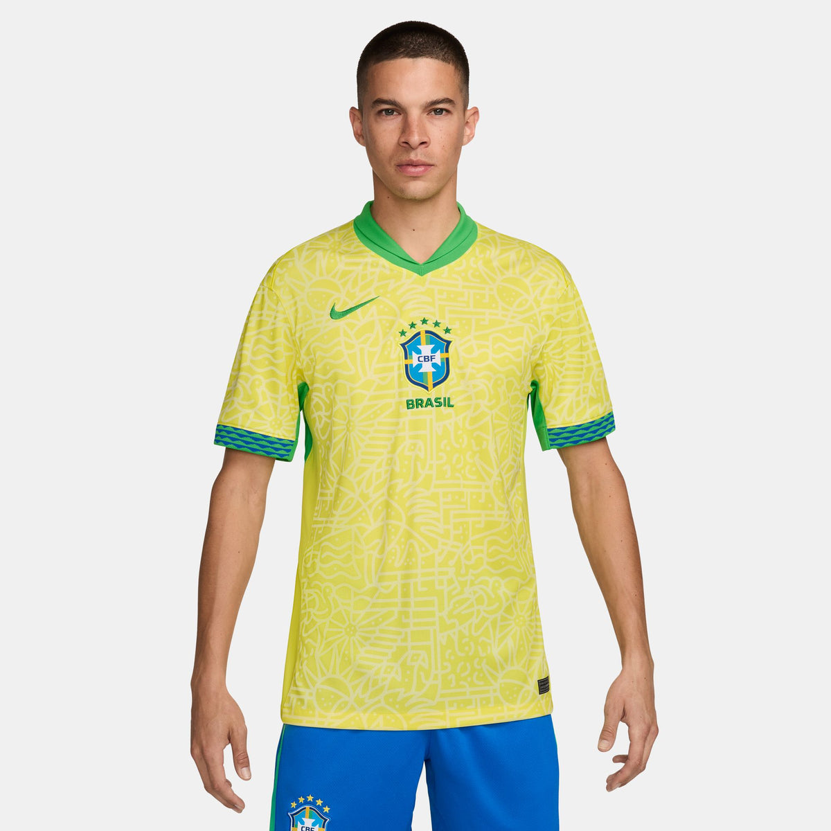 Nike Brazil 2024 Stadium Home Men&#39;s Dri-FIT Soccer Replica Jersey