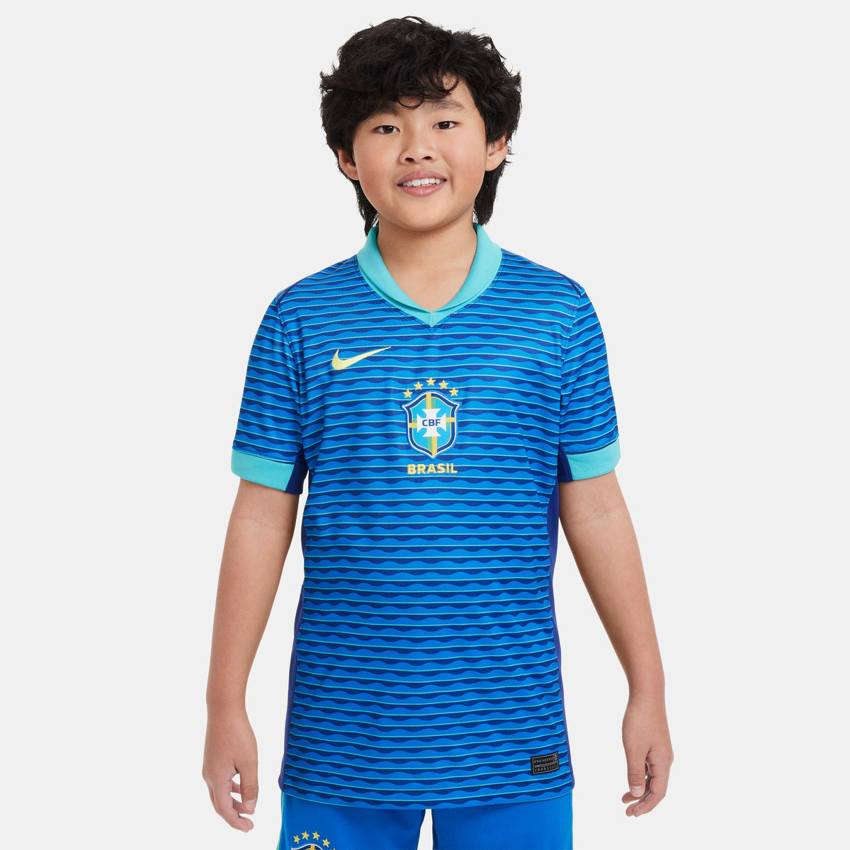 Nike Brazil 2024 Stadium Away Big Kids&#39; Dri-FIT Soccer Replica Jersey