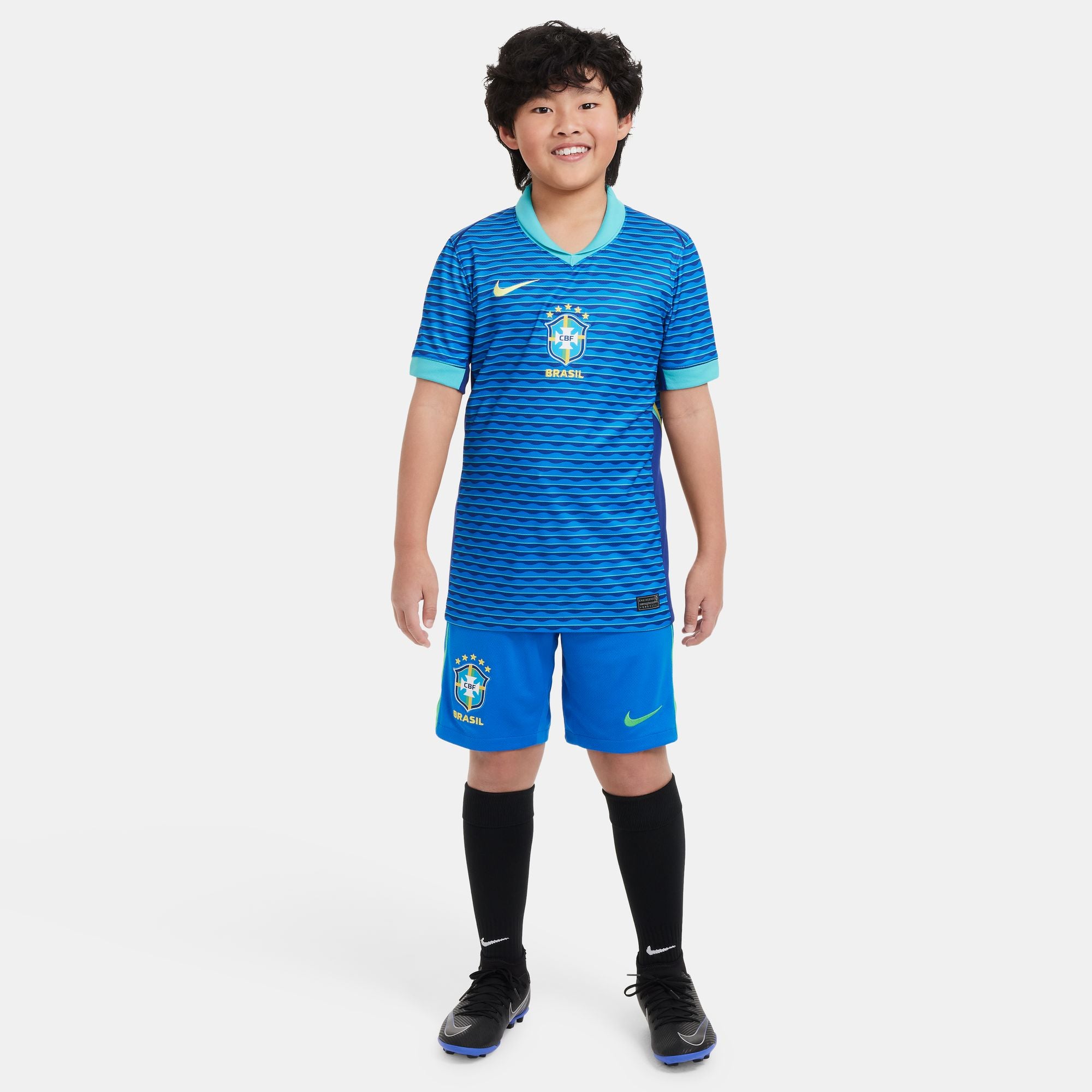 Nike Brazil 2024 Stadium Away Big Kids' Dri-FIT Soccer Replica Jersey