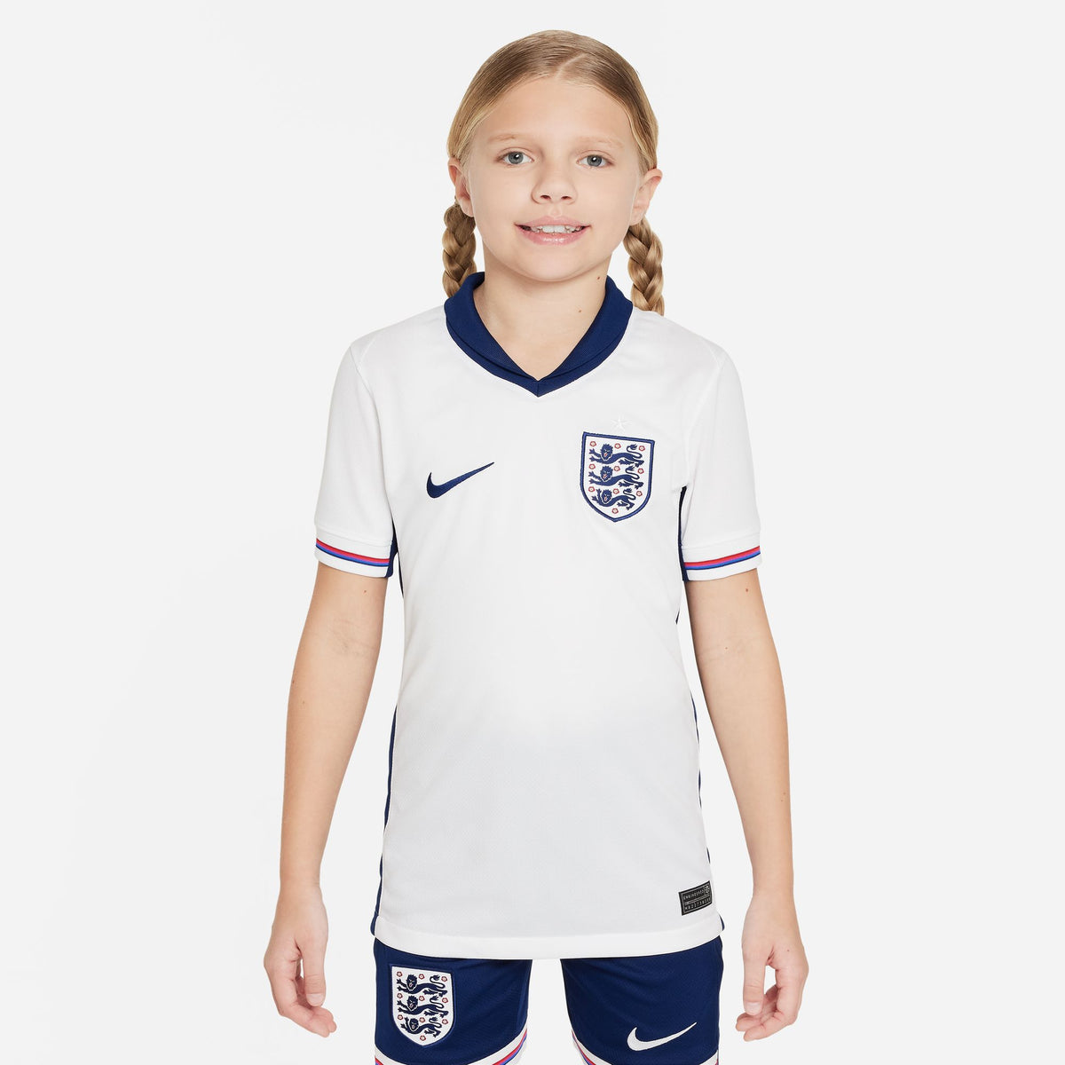 Nike England 2024 Stadium Home Big Kids&#39; Dri-FIT Soccer Replica Jersey