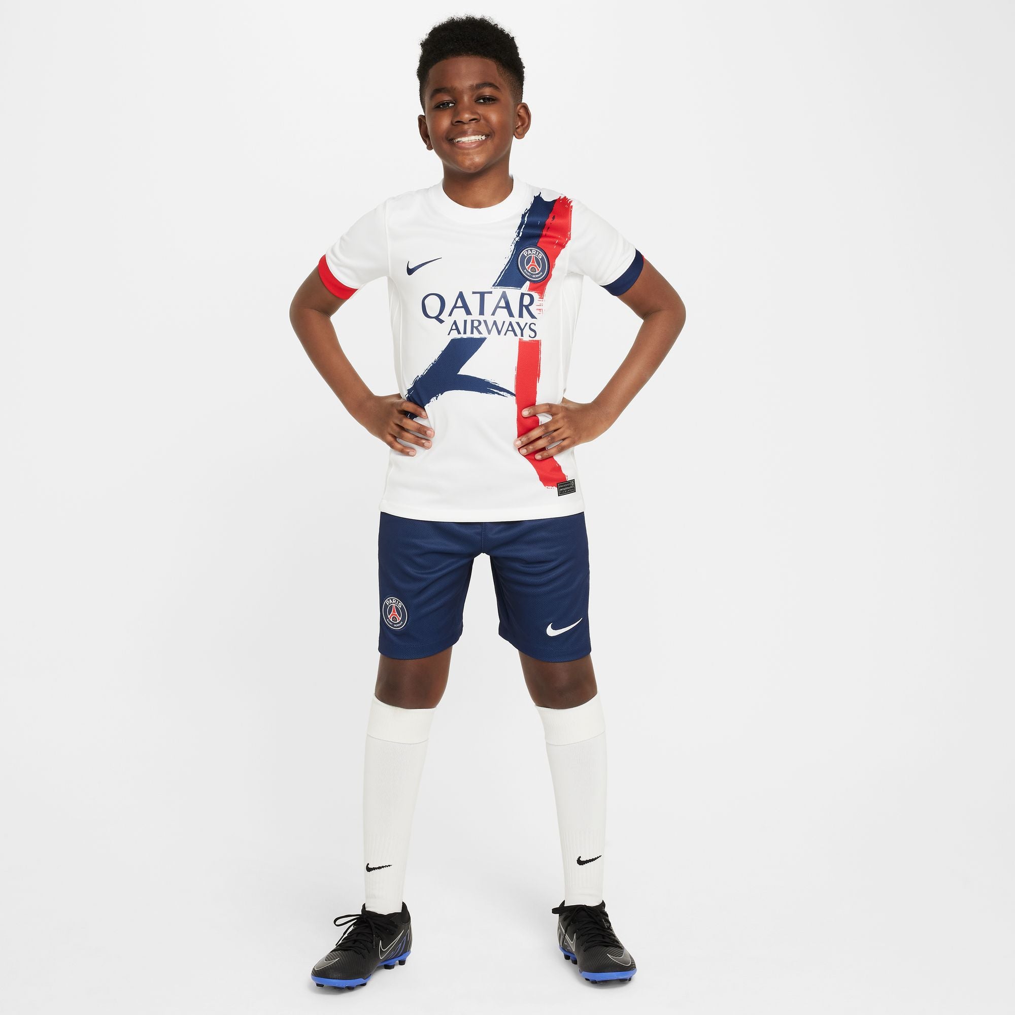 Nike Paris Saint-Germain 2024/25 Stadium Away Big Kids' Dri-FIT Soccer Replica Jersey