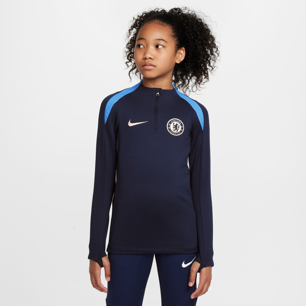 Nike Chelsea FC Strike Big Kids&#39; Dri-FIT Soccer Drill Top