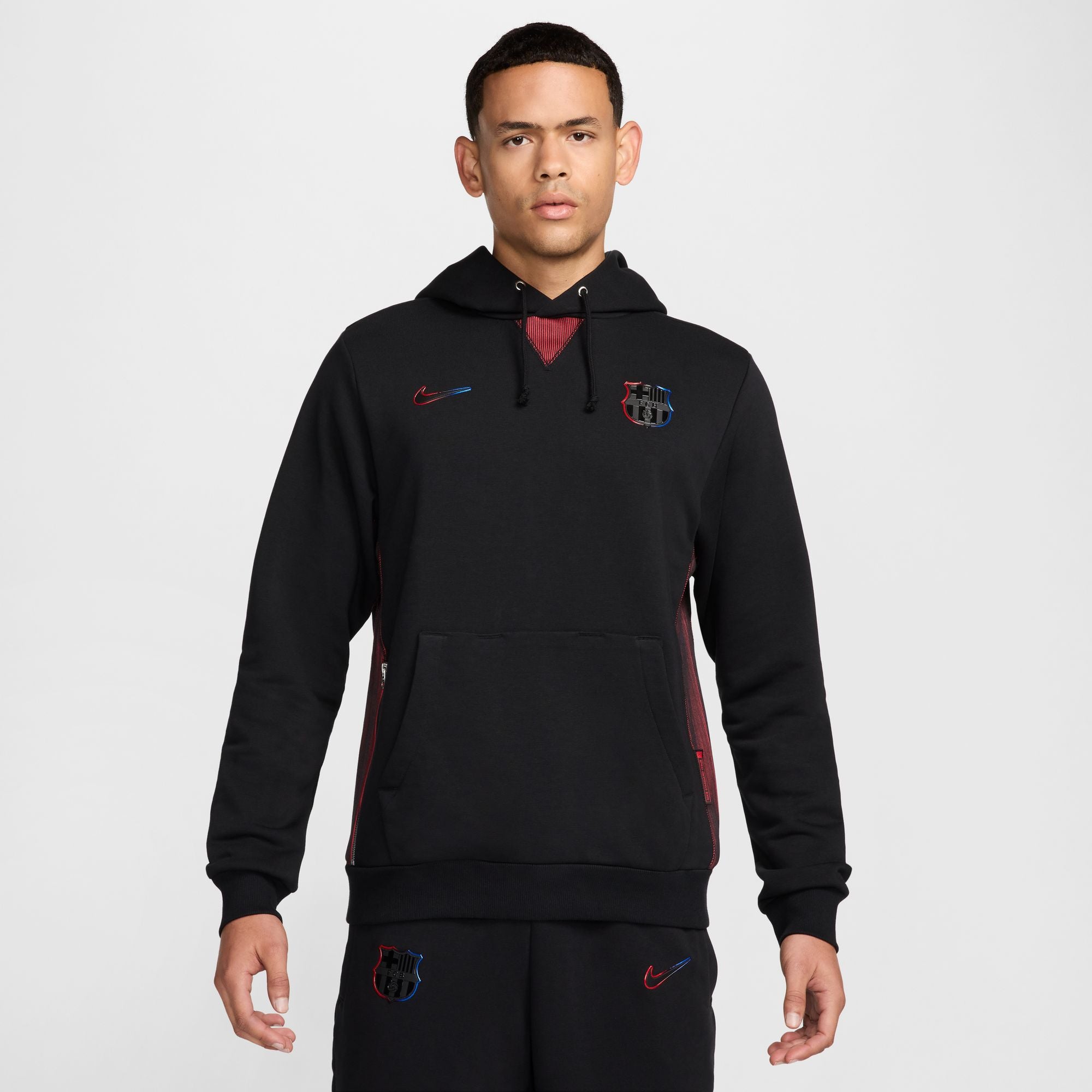 Nike FC Barcelona Standard Issue Away Men's Dri-FIT Soccer Pullover Hoodie