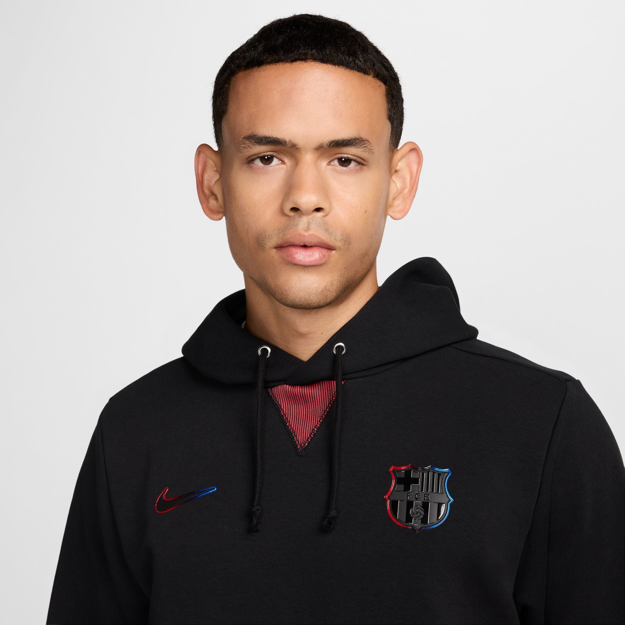 Nike FC Barcelona Standard Issue Away Men's Dri-FIT Soccer Pullover Hoodie