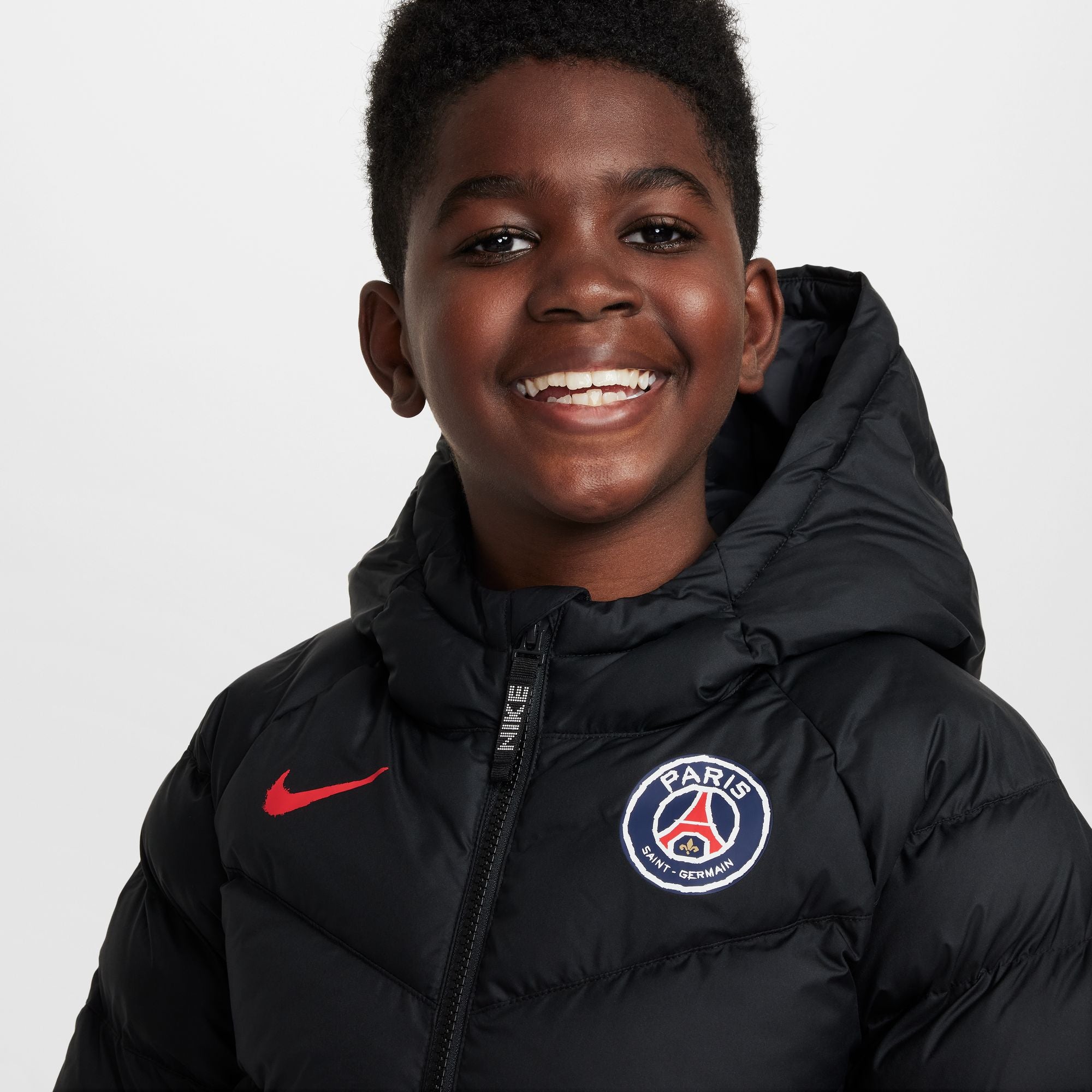 Nike Paris Saint-Germain Big Kids' Soccer Synthetic-Fill Hooded Jacket