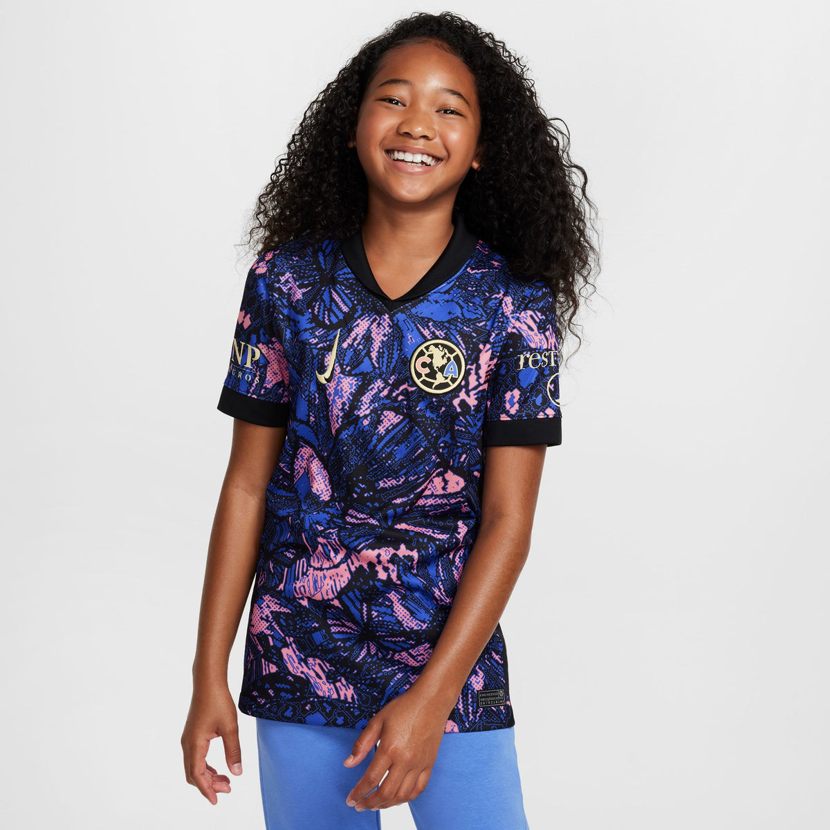 Nike Club America 2024/25 Stadium Third Big Kids&#39; Dri-FIT Soccer Replica Jersey