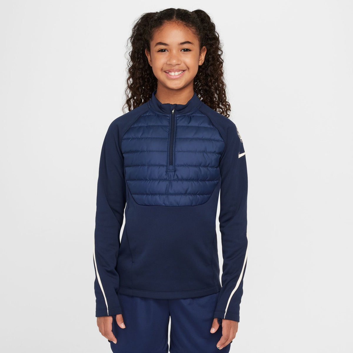 Nike Chelsea FC Academy Winter Warrior Big Kids&#39; Therma-FIT Soccer Drill Top - HF5307-452-NIKE by Nike | Available at Niky&#39;s Sports