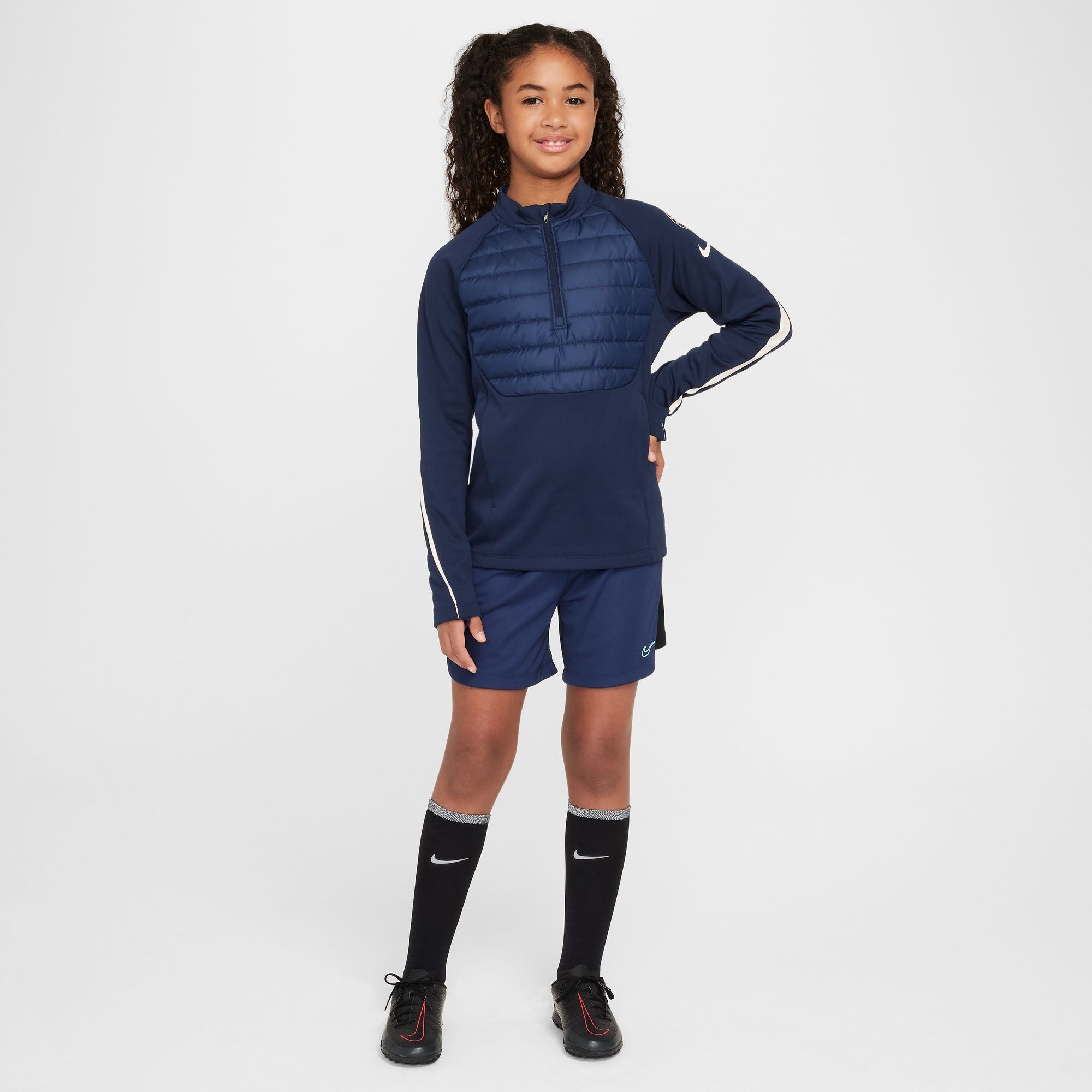 Nike Chelsea FC Academy Winter Warrior Big Kids' Therma-FIT Soccer Drill Top - HF5307-452-NIKE by Nike | Available at Niky's Sports