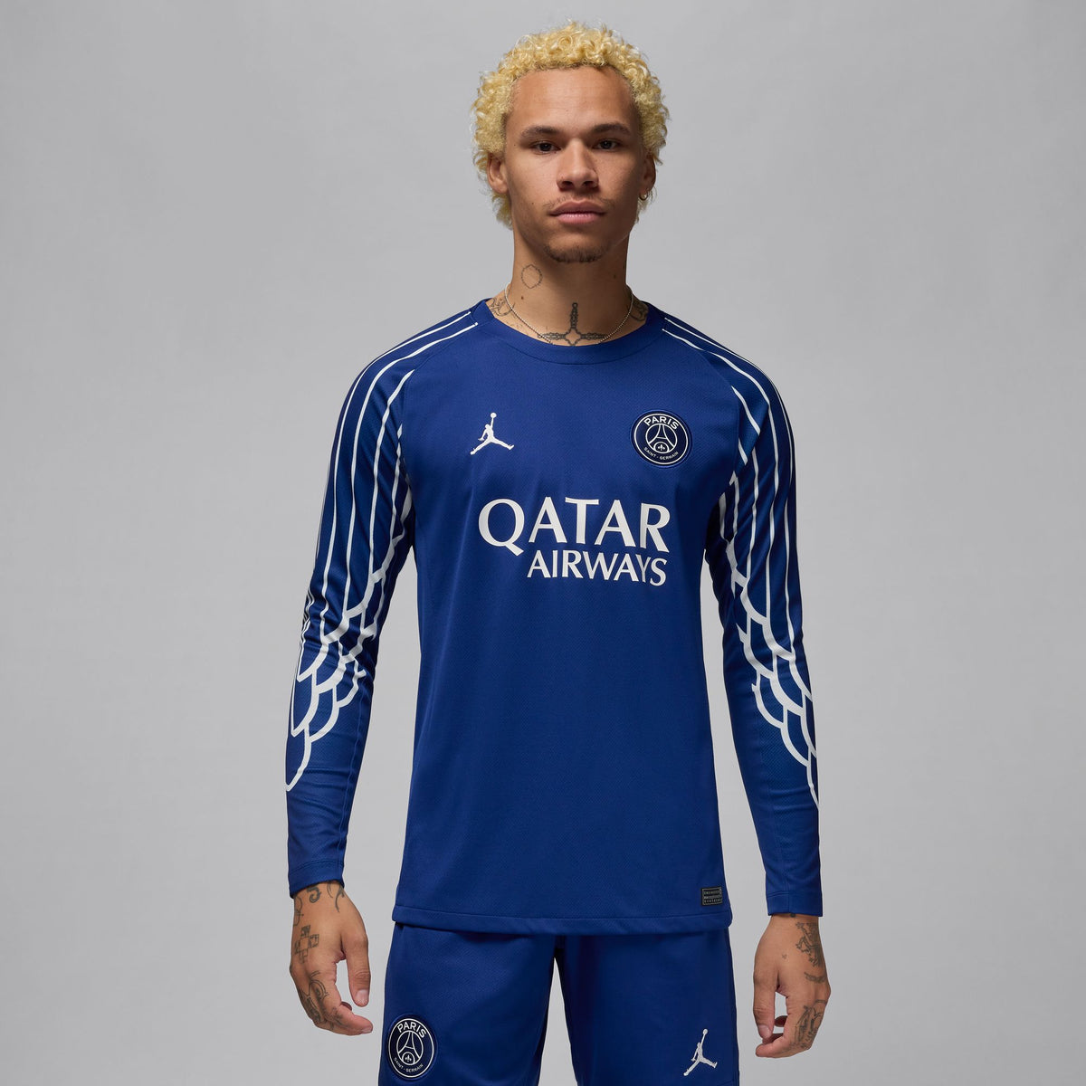 Jordan Paris Saint-Germain 2024/25 Stadium Fourth Men&#39;s Dri-FIT Soccer Replica Long-Sleeve Jersey - HJ0867-493-NIKE by Nike | Available at Niky&#39;s Sports