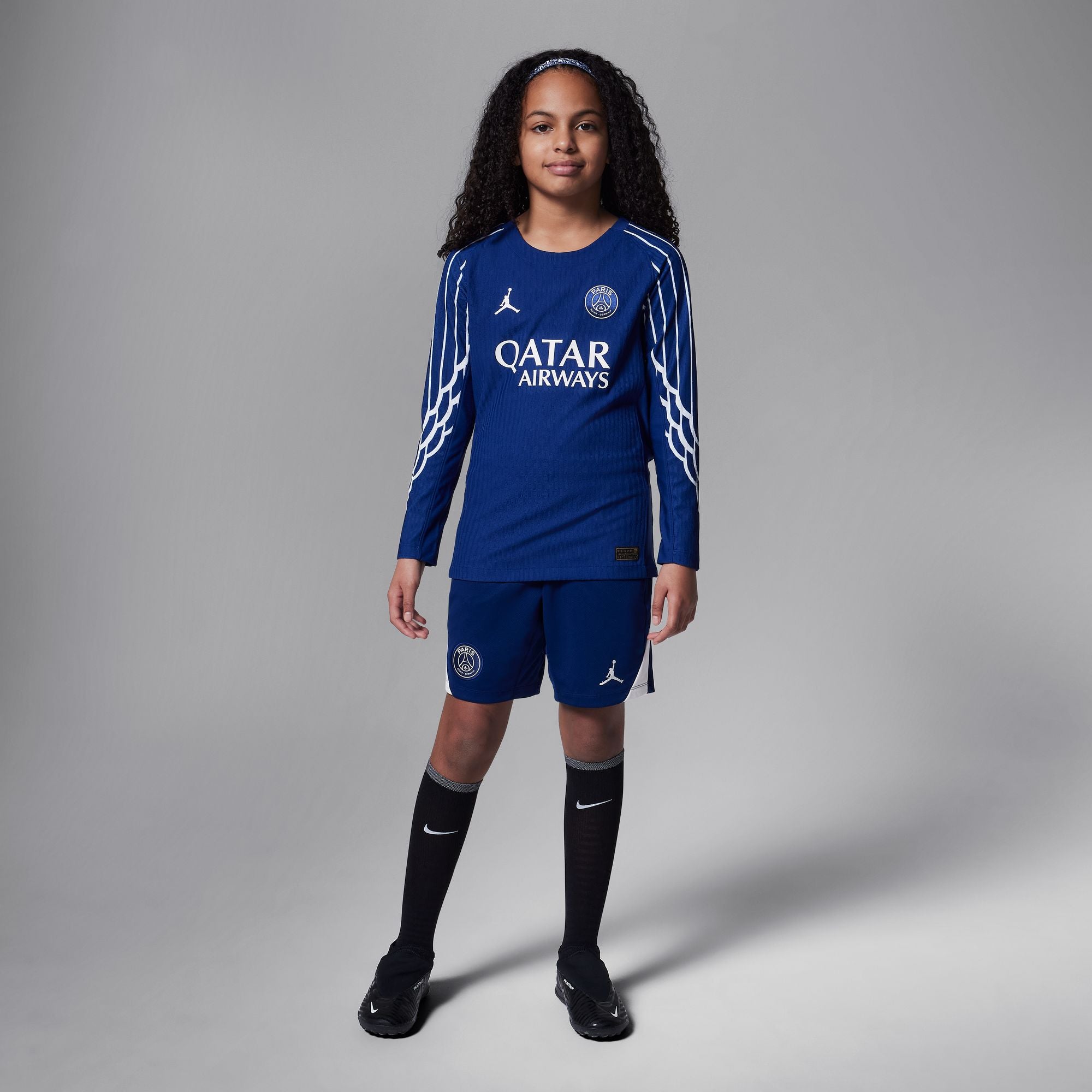 Jordan Paris Saint-Germain 2024/25 Match Fourth Big Kids' Dri-FIT ADV Soccer Authentic Long-Sleeve Jersey - HJ7333-494-NIKE by Nike | Available at Niky's Sports