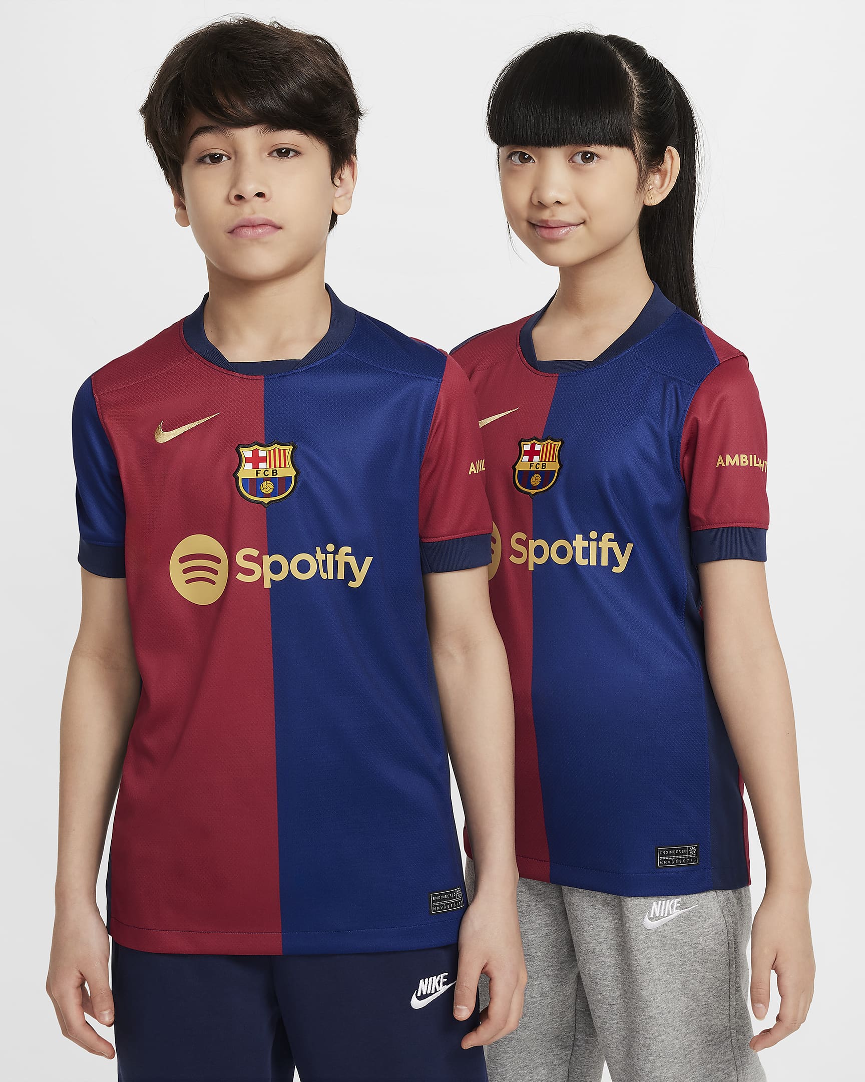 Nike FC Barcelona 2024/25 Stadium Home Youth Nike Dri-FIT Soccer Jersey