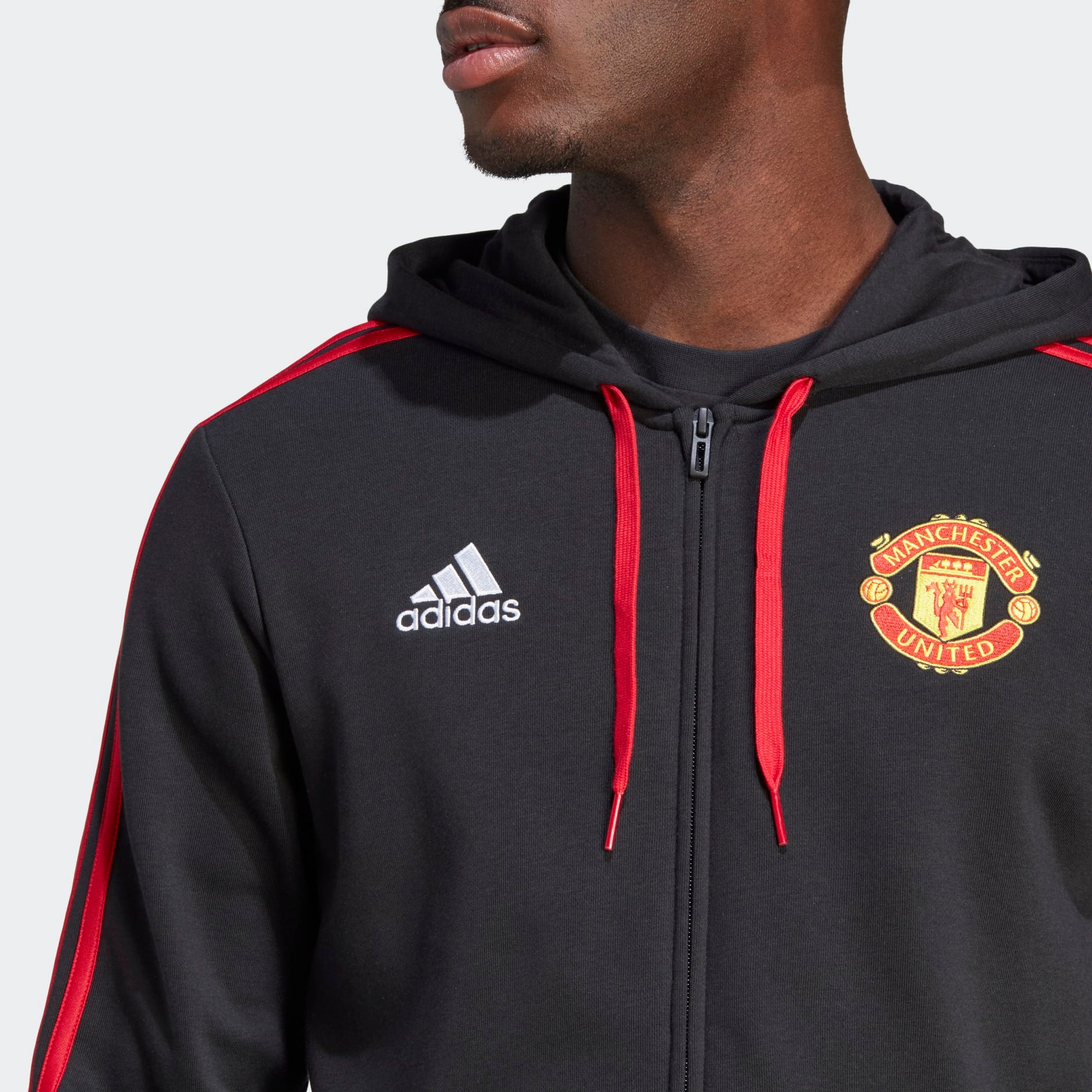 ADIDAS MANCHESTER UNITED DNA FULL-ZIP HOODIE