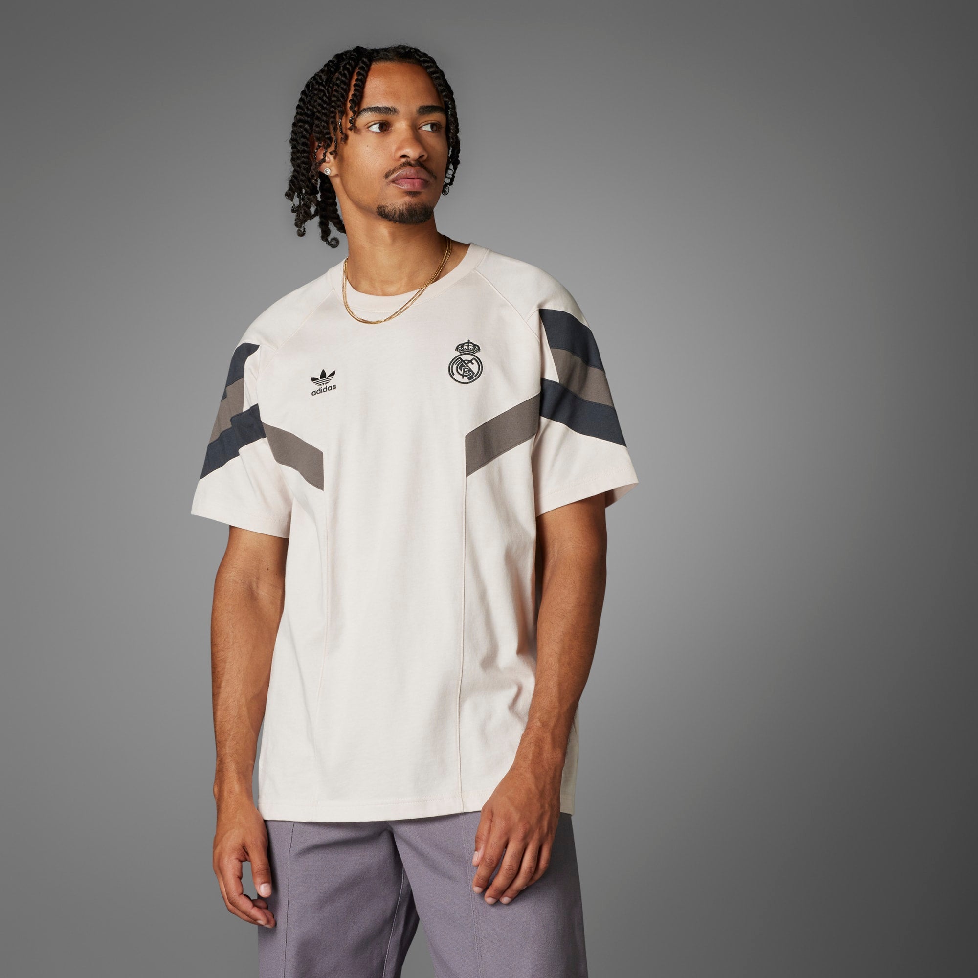 Adidas retro trefoil t shirt online