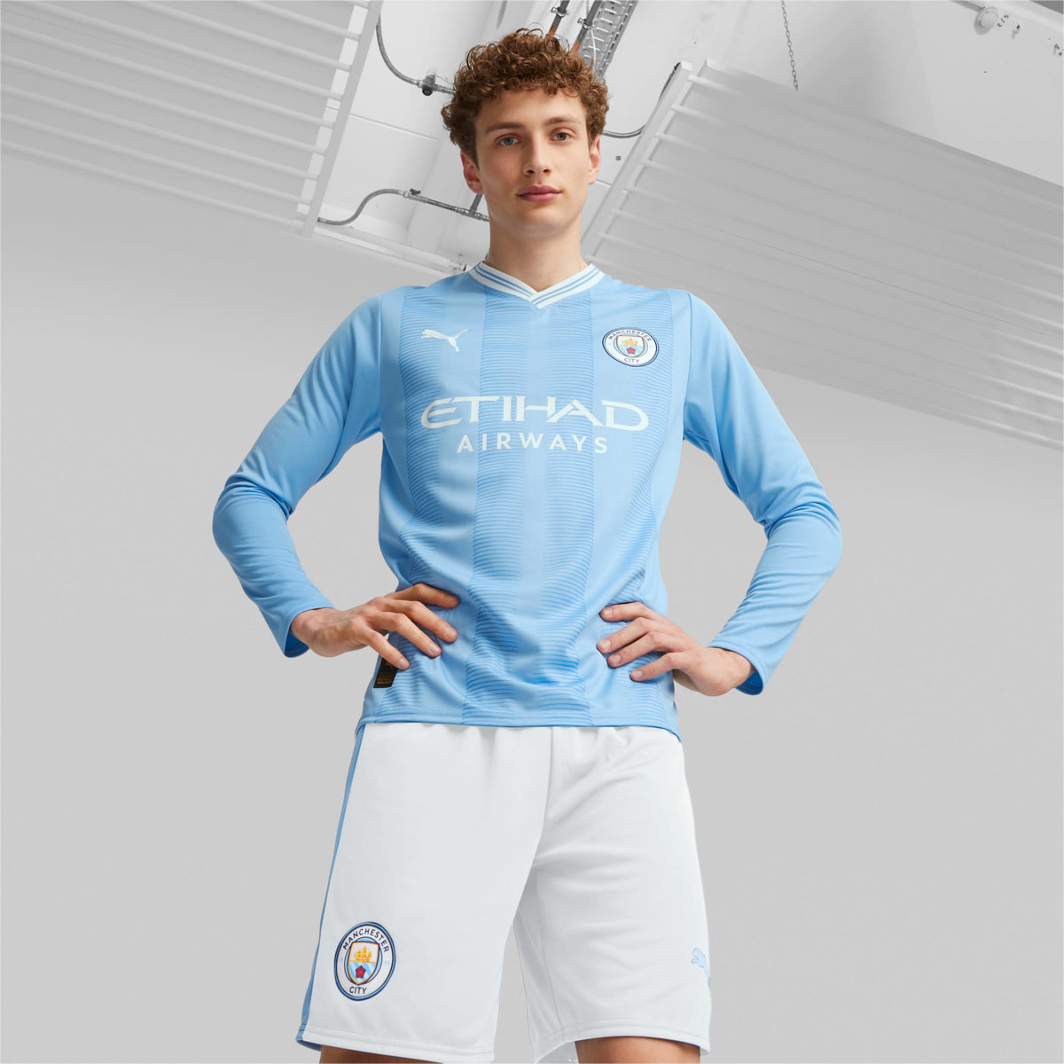 Puma Manchester City Men&#39;s Long Sleeve Jersey 23/24