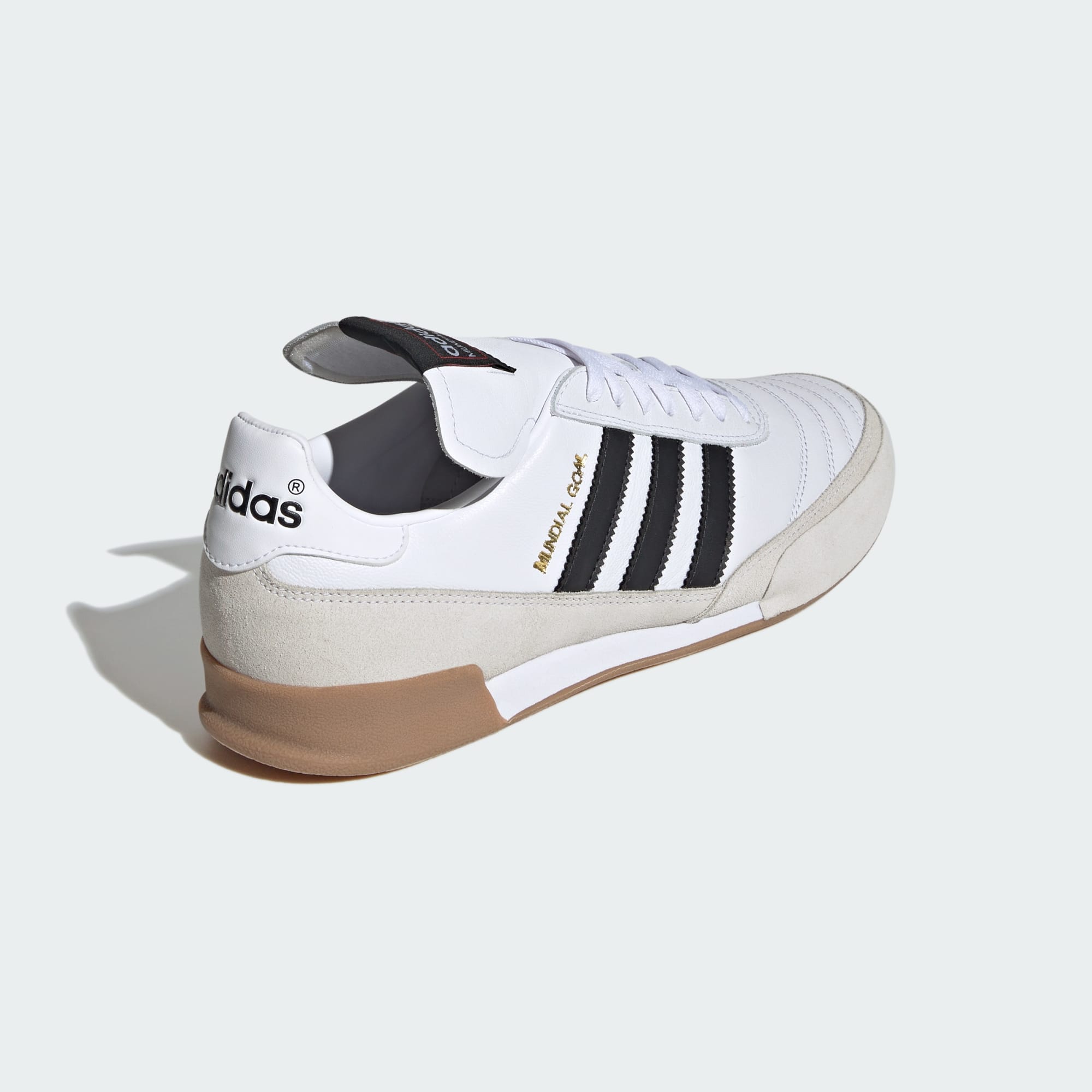 Adidas Mundial Goal Indoor Soccer Shoes - White/Black