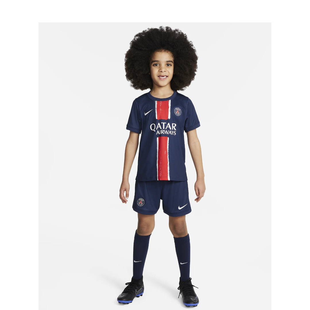 Nike Paris Saint-Germain 2024 Stadium Home Little Kids&#39; Soccer Replica 3-Piece Kit