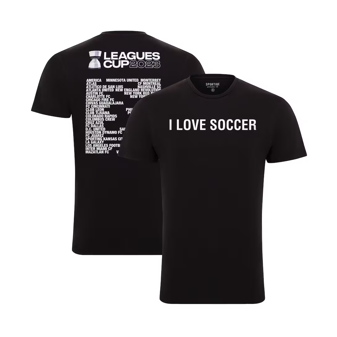 Peace Collective 2023 Leagues Cup &#39;I Love Soccer&#39; Cotton Tee&quot; - ILSLCTEE-PEACE COLLECTIV by Peace Collectiv | Available at Niky&#39;s Sports