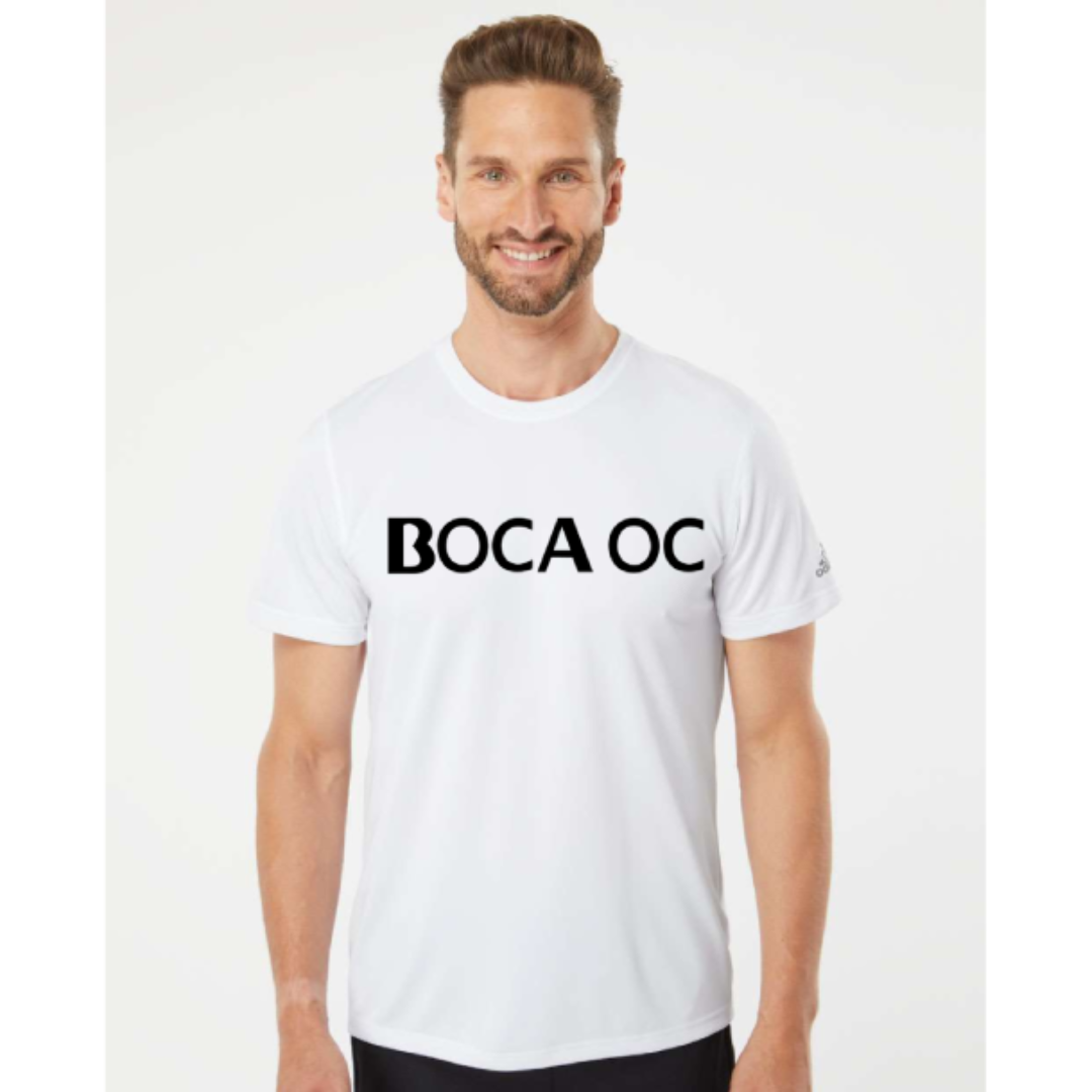 adidas BOCA OC Men&#39;s White Logo Tee (A376)