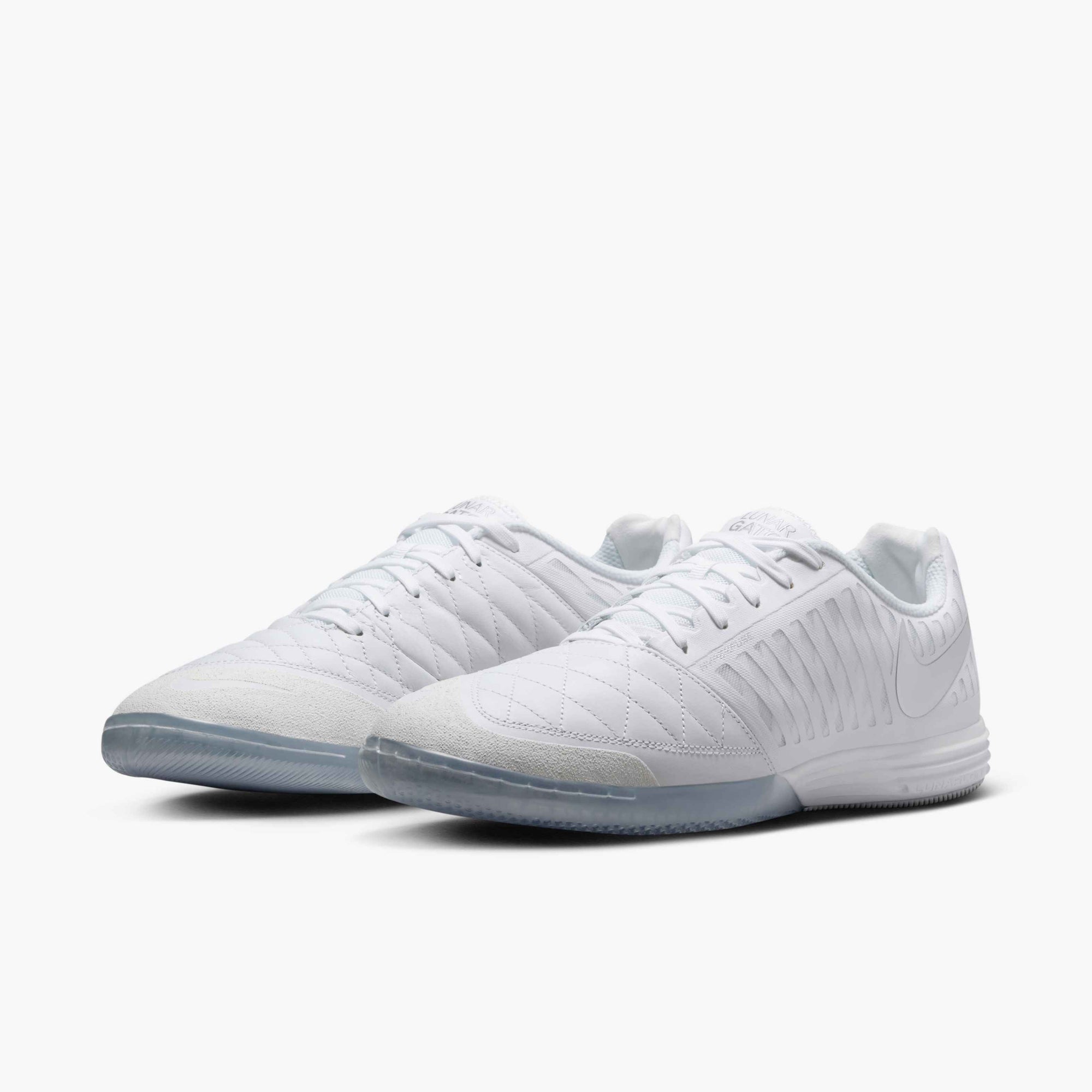 Nike Lunargato II Indoor/Court Soccer Shoes - White/Black