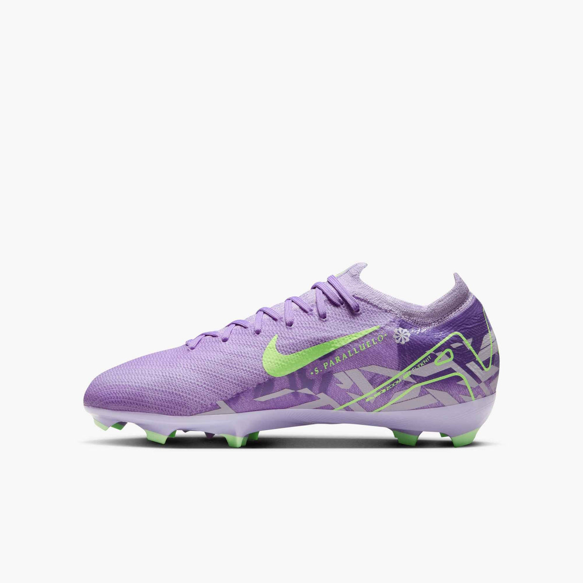 Nike United Jr. Mercurial Vapor 16 Pro FG Kids&#39; Soccer Cleats – Purple Agate/Barely Volt - HQ1994-500-NIKE by Nike | Available at Niky&#39;s Sports