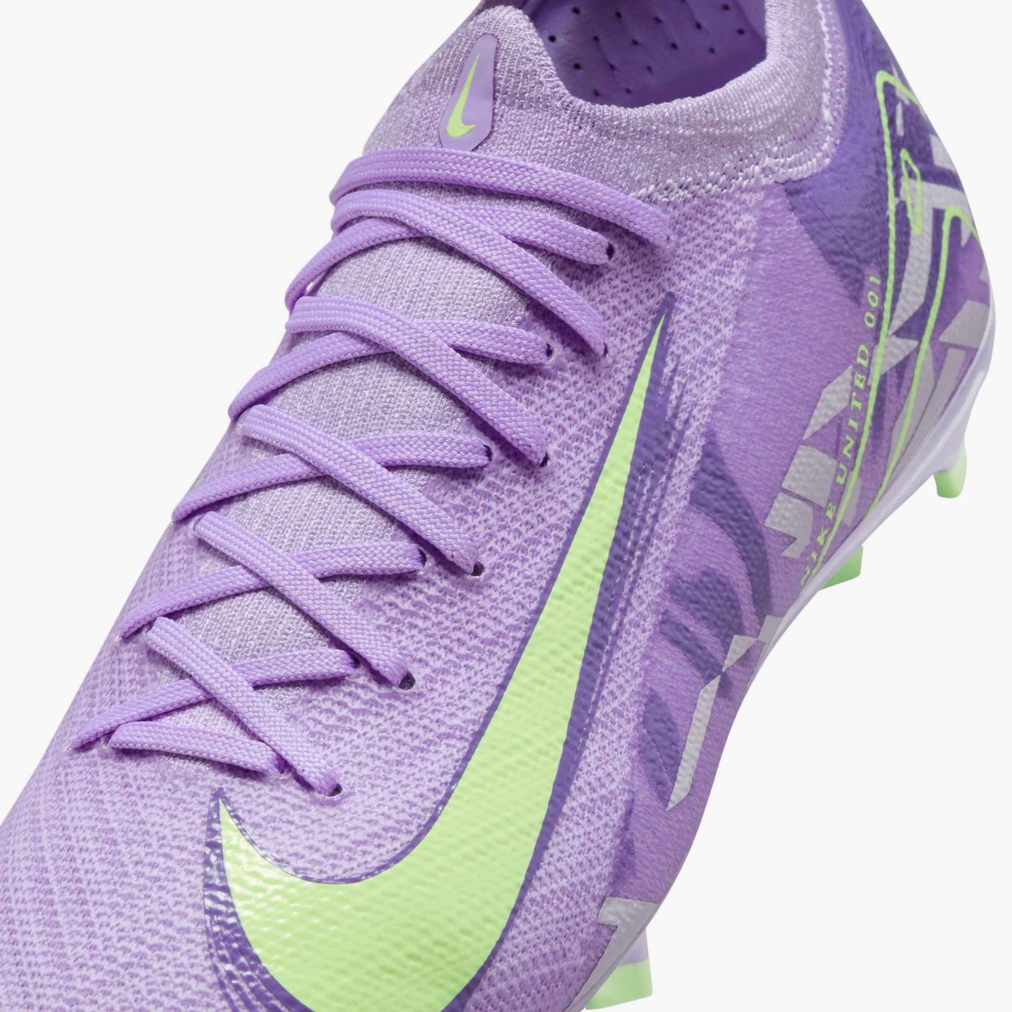 Nike United Jr. Mercurial Vapor 16 Pro FG Kids' Soccer Cleats – Purple Agate/Barely Volt - HQ1994-500-NIKE by Nike | Available at Niky's Sports