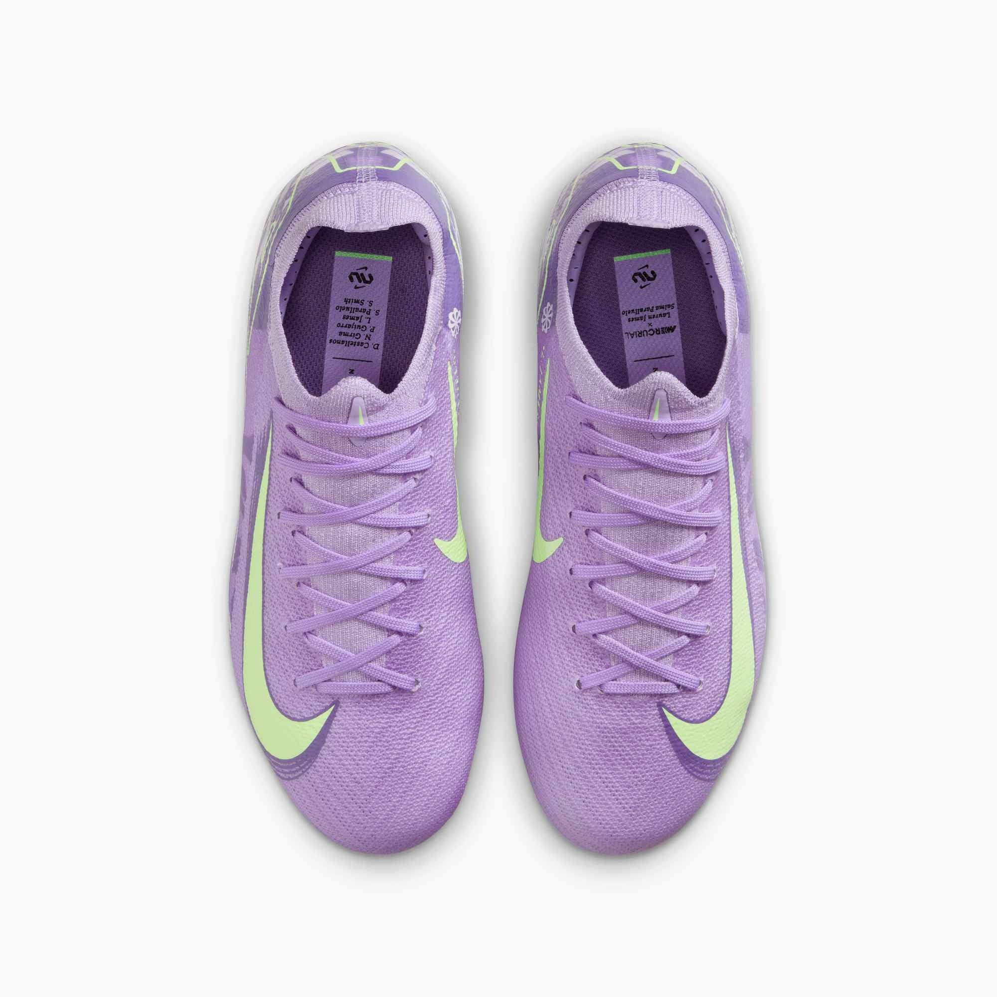 Nike United Jr. Mercurial Vapor 16 Pro FG Kids' Soccer Cleats – Purple Agate/Barely Volt - HQ1994-500-NIKE by Nike | Available at Niky's Sports