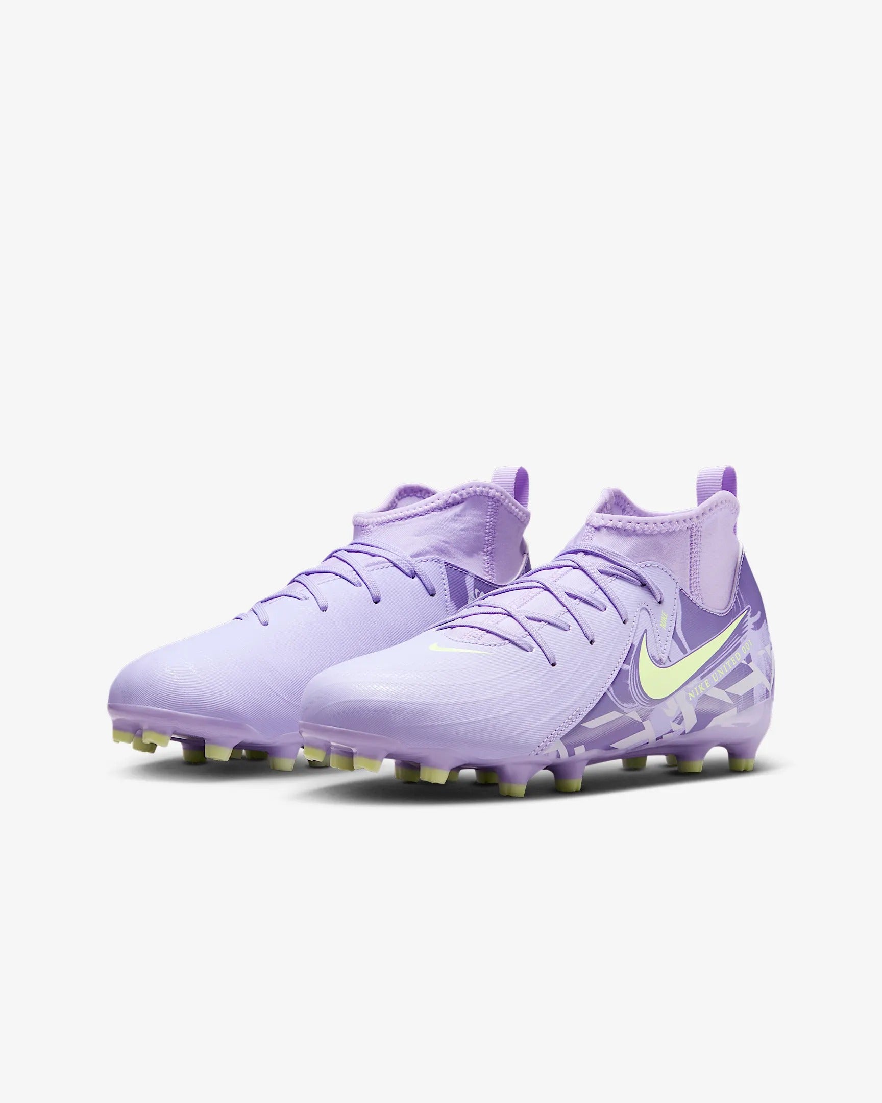 Nike United Jr. Phantom Luna 2 Academy FG Kids' Soccer Cleats – Purple Agate - HF1582-500-NIKE by Nike | Available at Niky's Sports