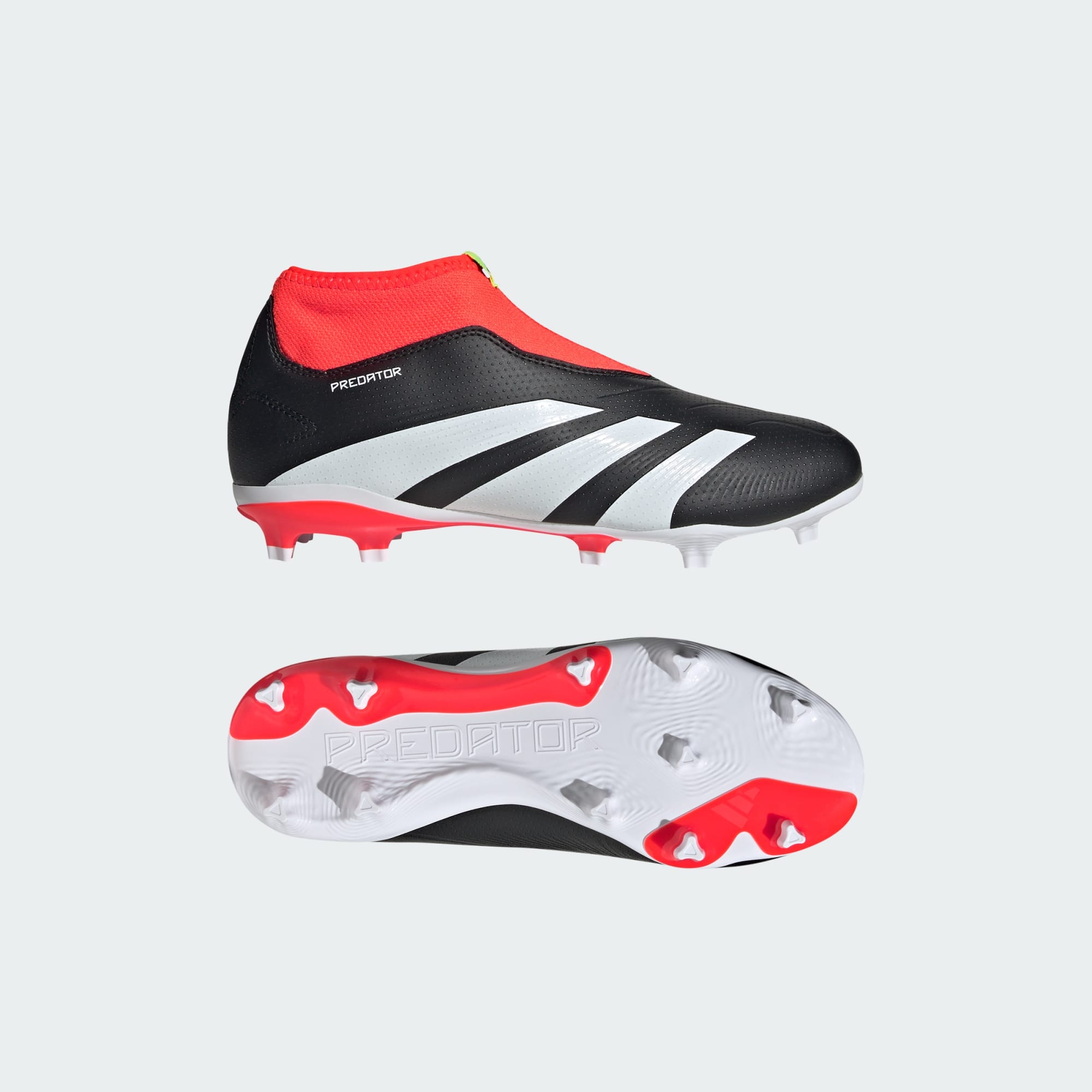 adidas PREDATOR 24 LEAGUE KIDS LACELESS FIRM GROUND CLEATS