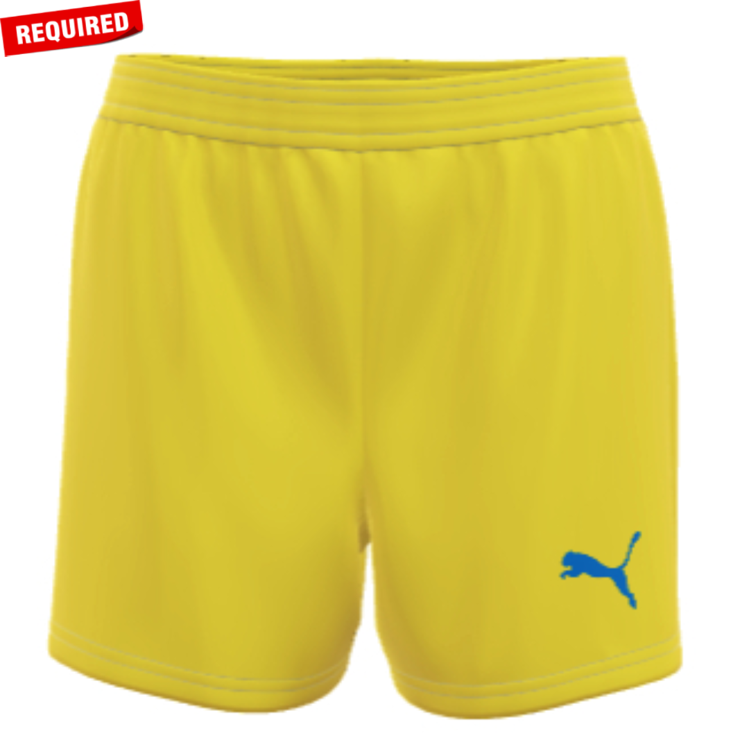 Puma SC Blues Girls Custom Home Shorts - Neon - REQUIRED