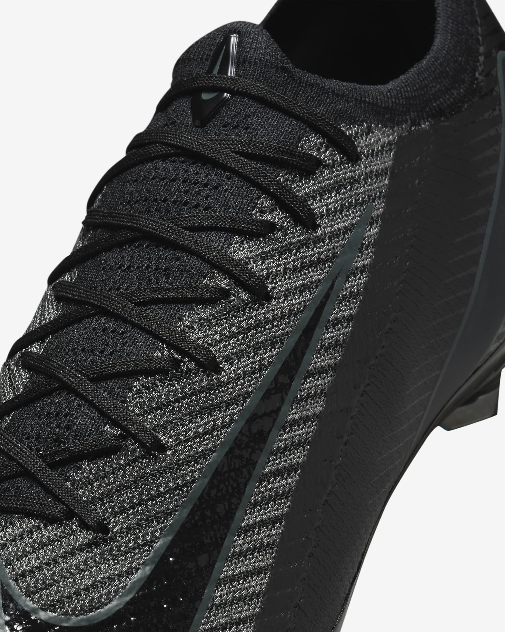 Nike Mercurial Vapor Elite Air Zoom Soccer Cleats - Black/Deep Jungle - FQ1457-002-NIKE by Nike | Available at Niky's Sports