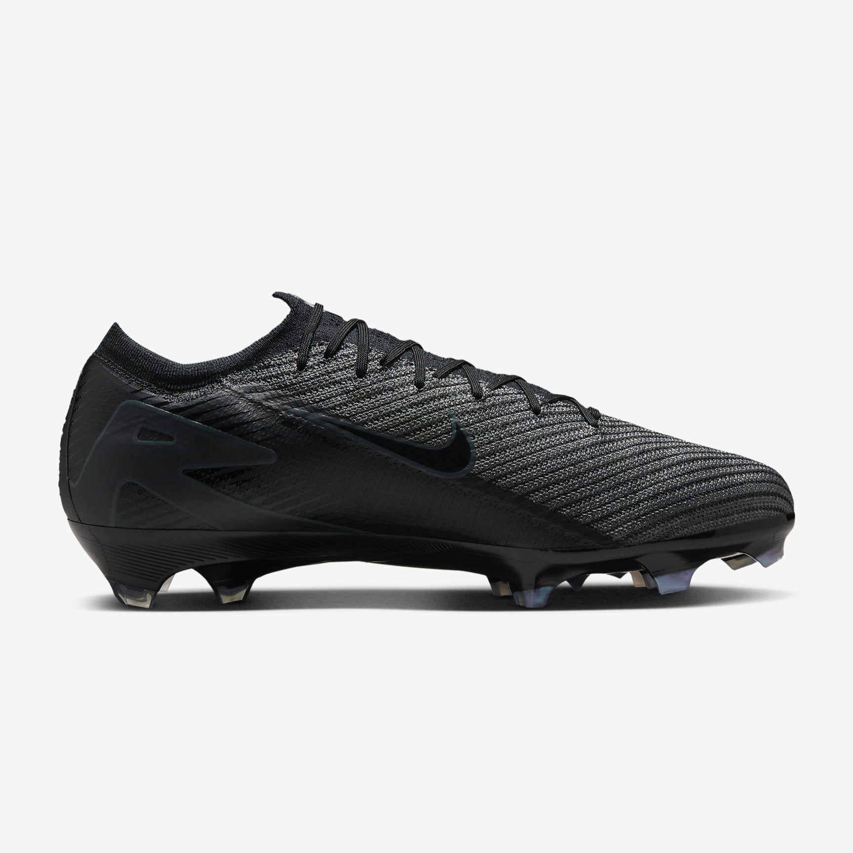 Side View of Nike Mercurial Vapor Elite Air Zoom Soccer Cleats - Featuring Gripknit Upper, Item Number FQ1457-002