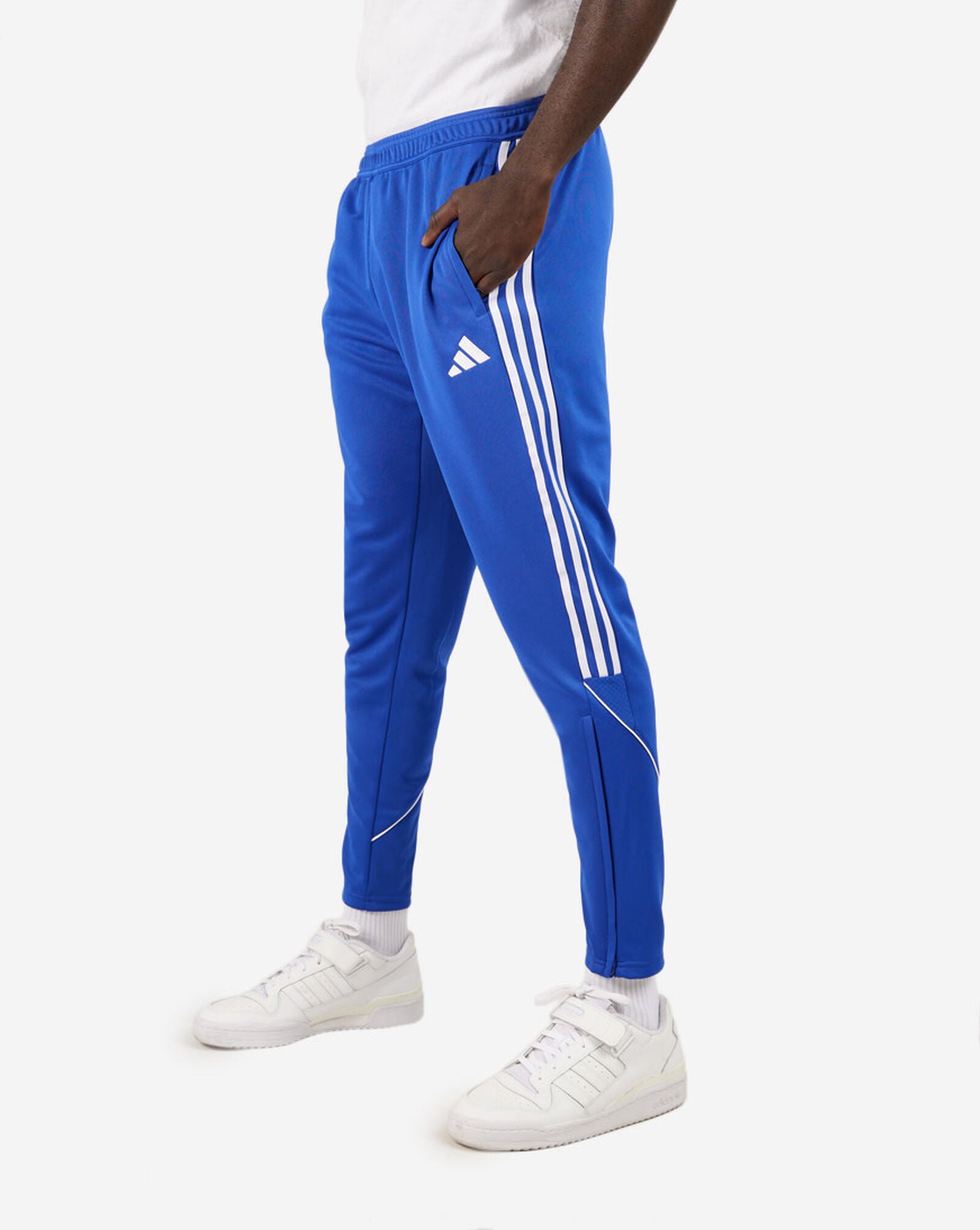 Blue adidas Poly Linear Track Pants | JD Sports UK