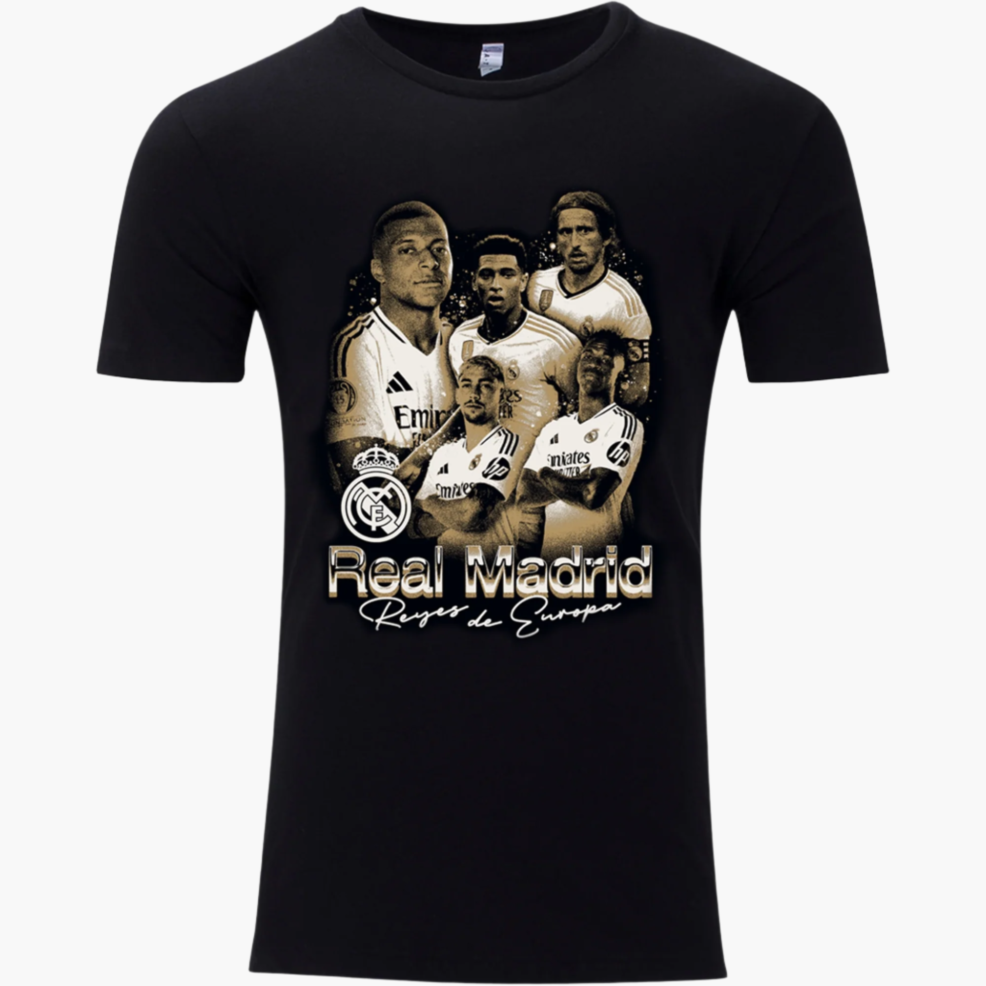 Sport Design Sweden Real Madrid Player Tee Adult - 202.BLACK-SPORT DESIGN SW by Sport Design Sw | Available at Niky's Sports